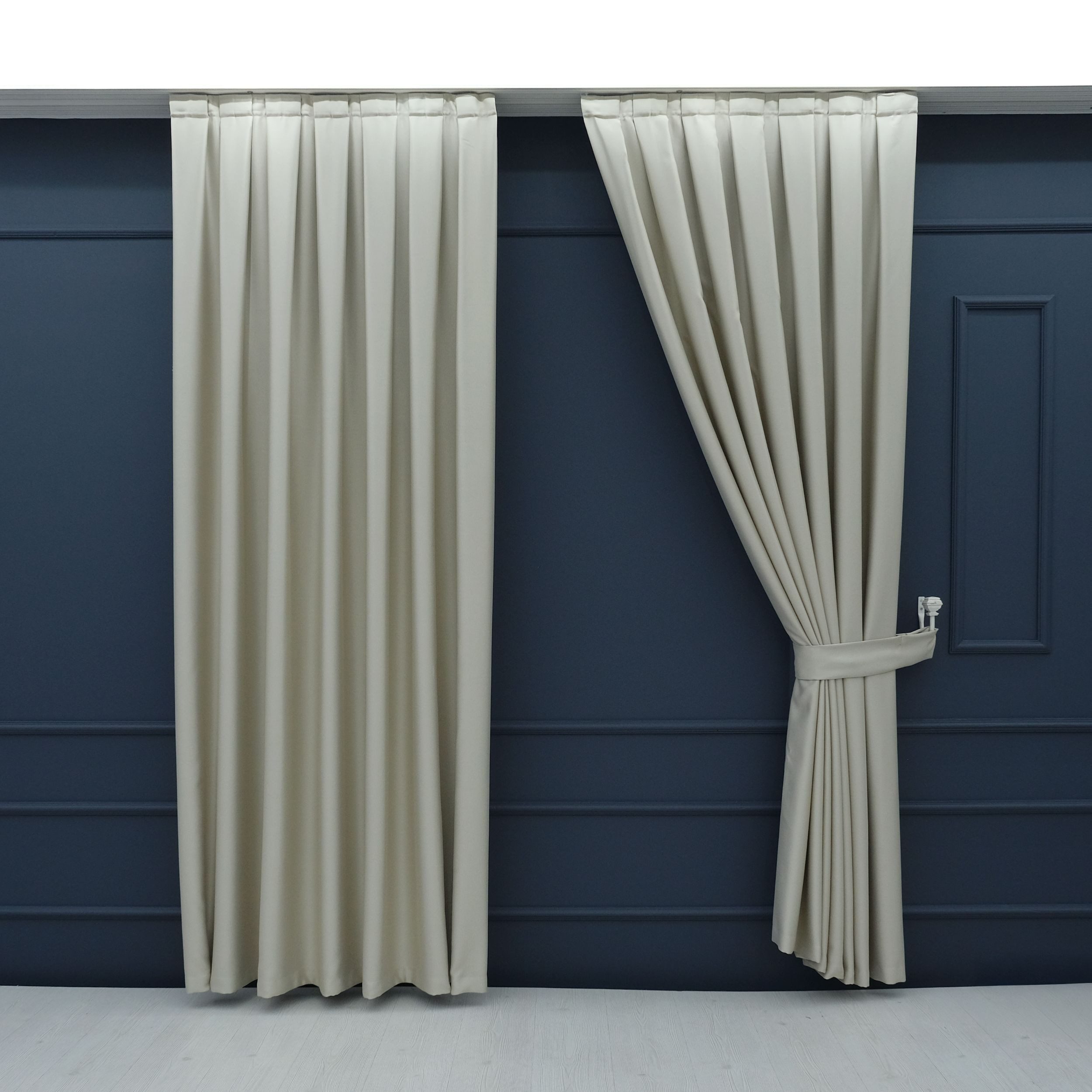 Gardinen by Justyna Vorhang 2er Seiten Schal Set Blackout (4 St), Kräuselba günstig online kaufen