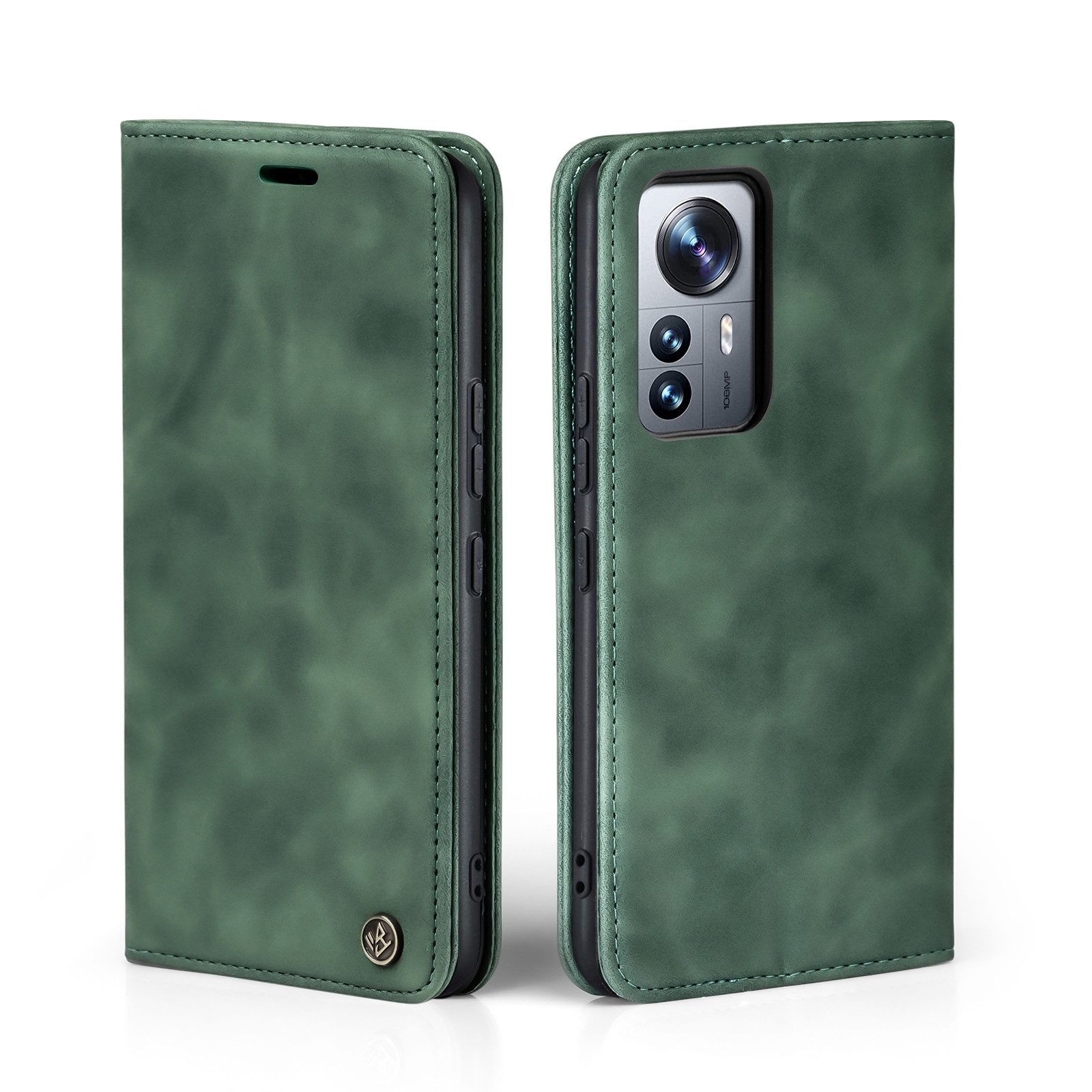 Tec-Expert Handyhülle Tasche Hülle für Xiaomi 12 Pro 6.73 Zoll, 6.73, Cover Klapphülle Case mit Kartenfach Fliphülle aufstellbar