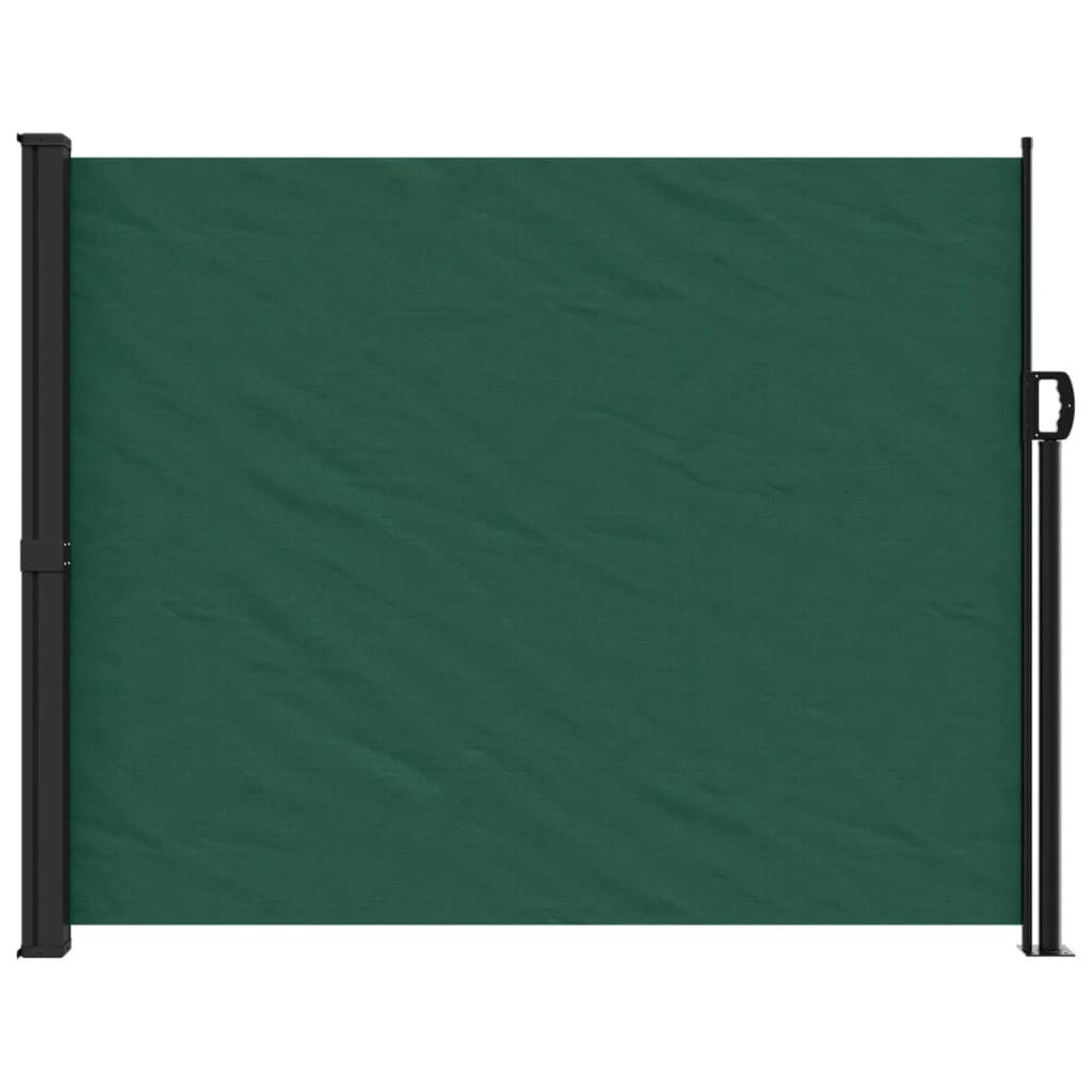 vidaXL Seitenmarkise 160 x 300 cm Sichtschutz Seitenmarkise Ausziehbar Dunkelgrün 160x300 c