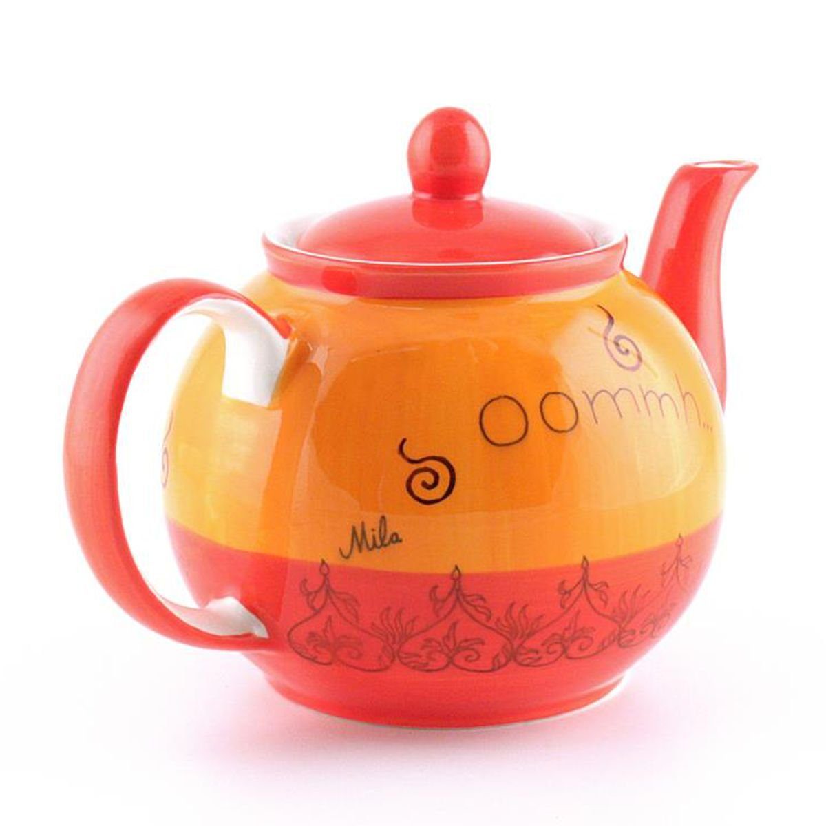 Mila Teekanne Mila Keramik-Teekanne Oommh Katze ca. 1,2 Liter, 1,2 l, (Set, Teekanne)