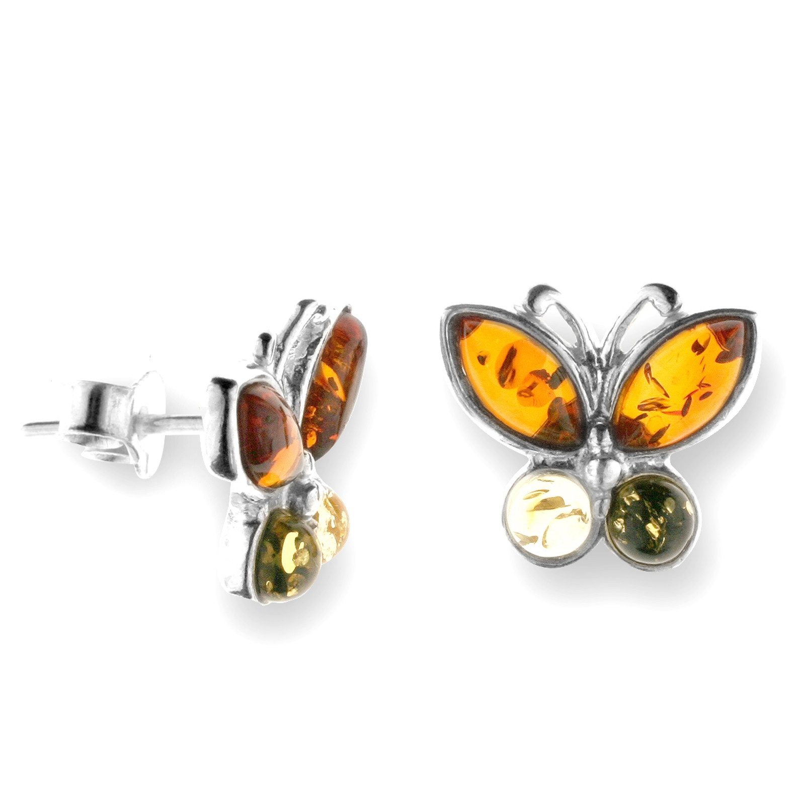 OSTSEE-SCHMUCK Paar Ohrstecker Ostsee-Schmuck Ohrstecker Schmetterling günstig online kaufen