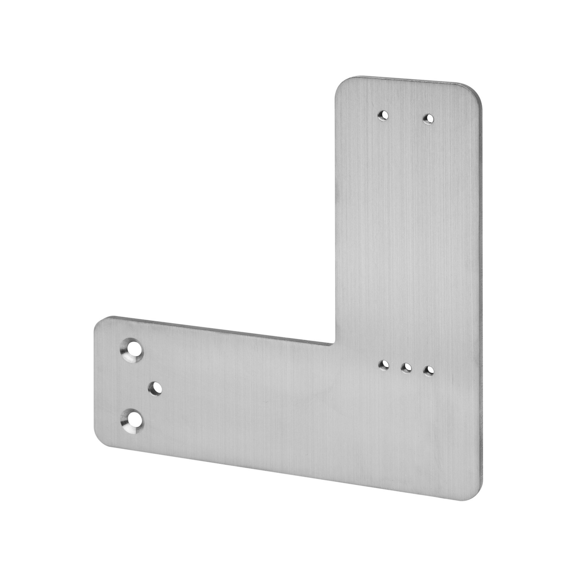 DENI Türschließer Montagepl.Mont.an Rohrrahmentür EH-Türwächter DENI DIN L/R L165xB160mm