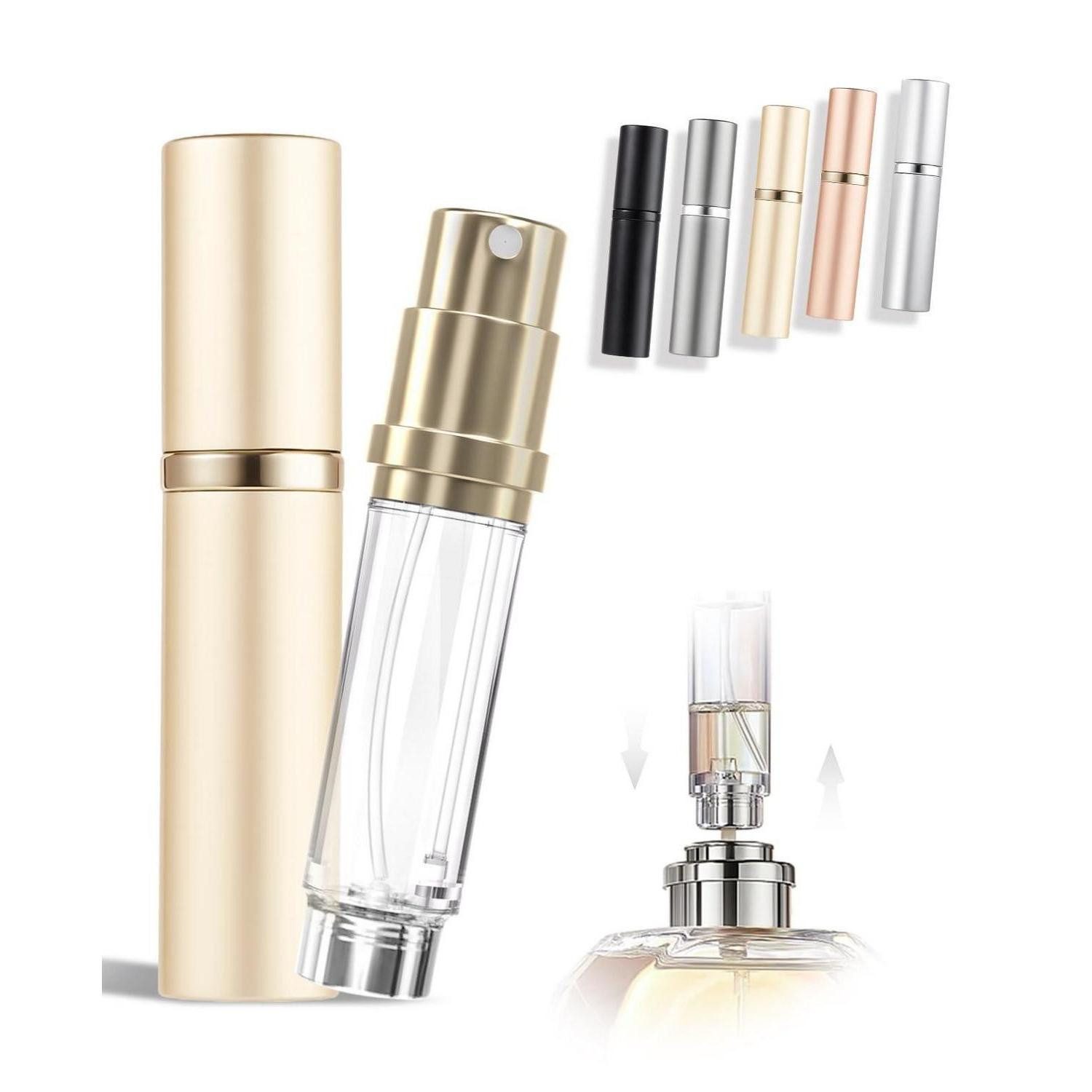 LuxusKollektion Parfümzerstäuber Parfümzerstäuber 5ml Champagner-Gold