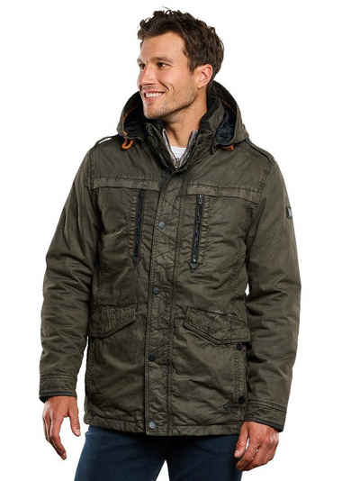Engbers Langjacke »Baumwoll-Jacke mit abnehmbarer Kapuze«