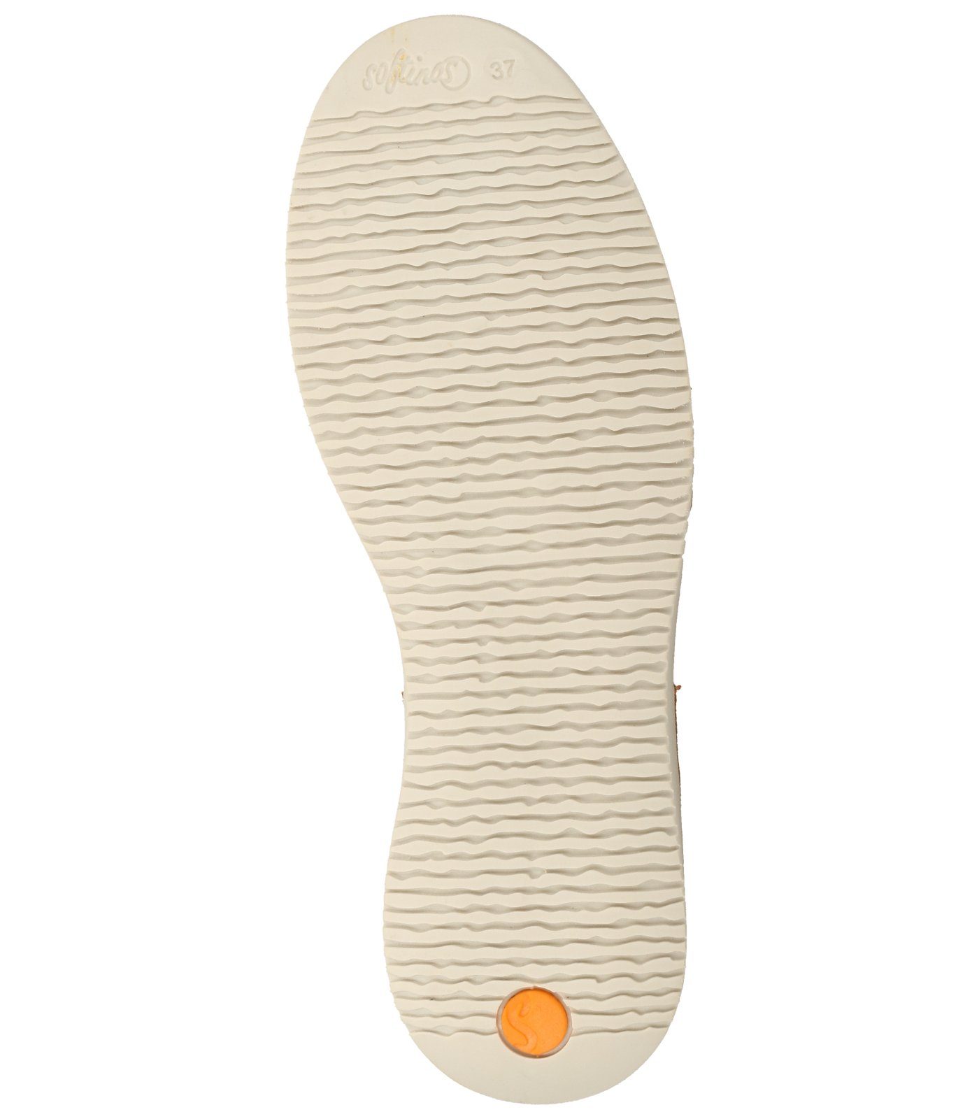 Riemchensandalette softinos Orange Sandalen Leder/Textil