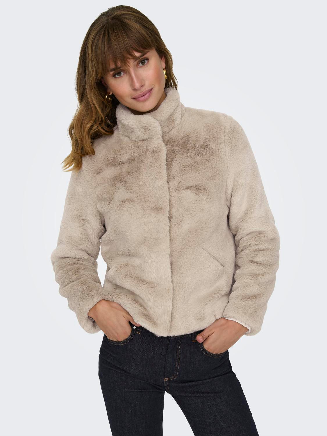 ONLY Fellimitatjacke ONLNEWVIDA LIFE FAUX FUR JACKET OTW CC Kunstfaser