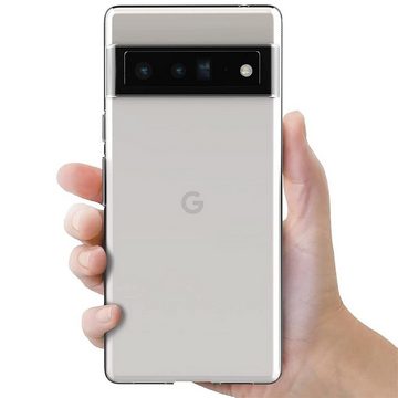 CoolGadget Handyhülle Transparent Ultra Slim Case für Google Pixel 6 Pro 6,7 Zoll, Silikon Hülle Dünne Schutzhülle für Pixel 6 Pro Hülle
