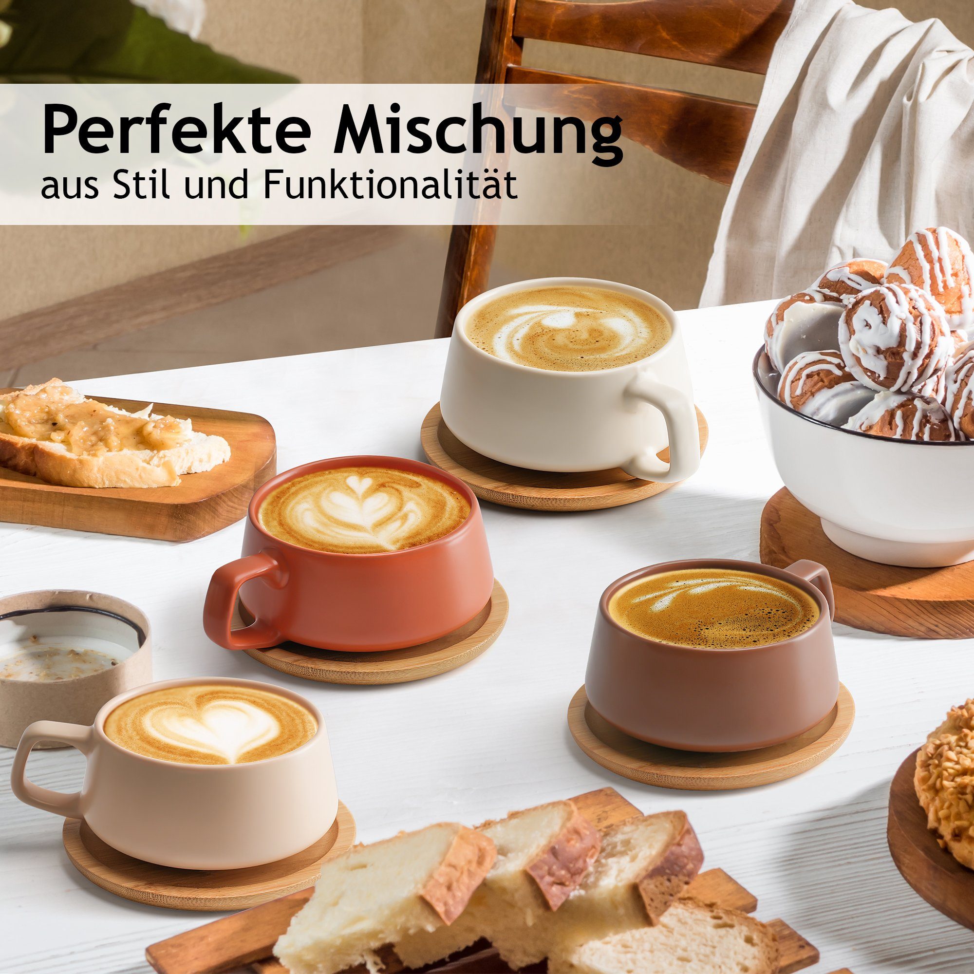 MiaMio Cappuccinotasse Cappuccino Cups (Luxe Collection)