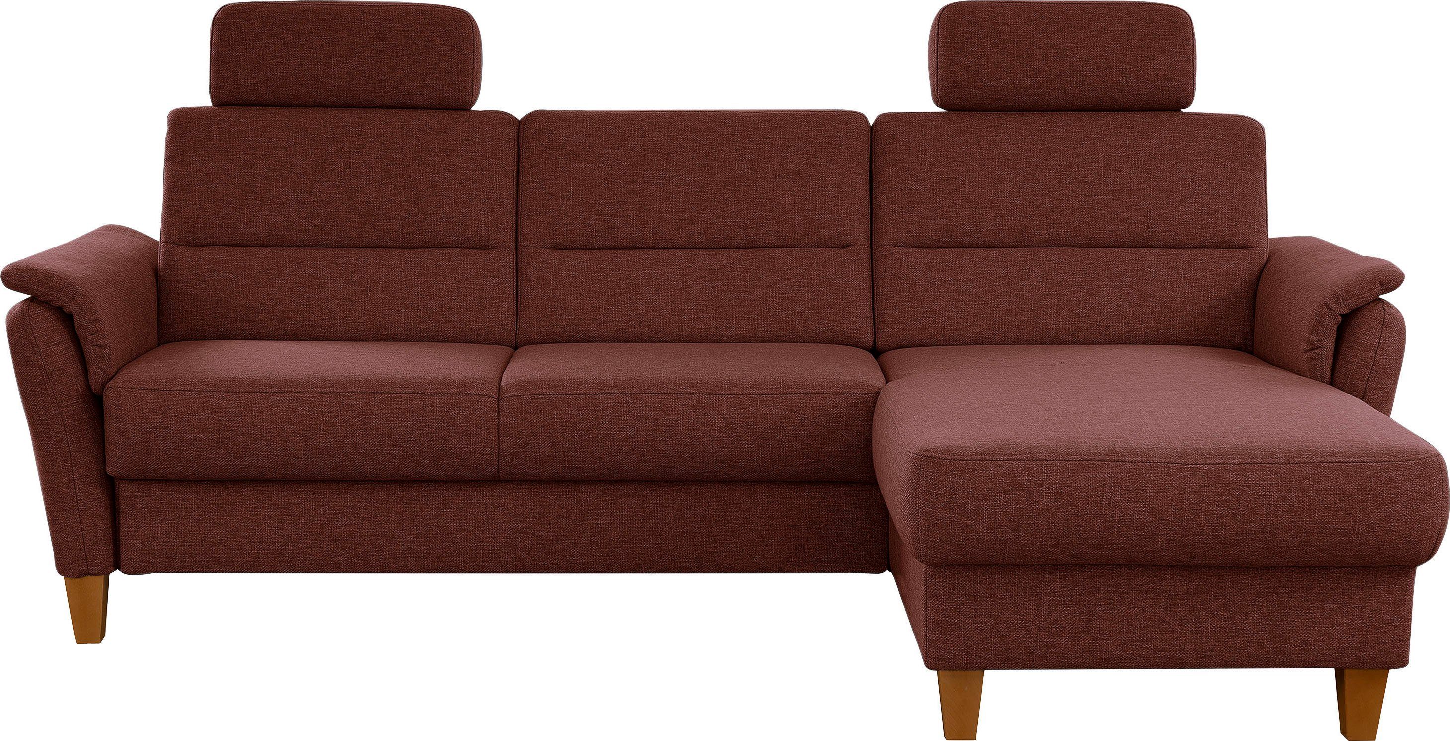 Home affaire Ecksofa Palmera L-Form, Federkern, günstig online kaufen