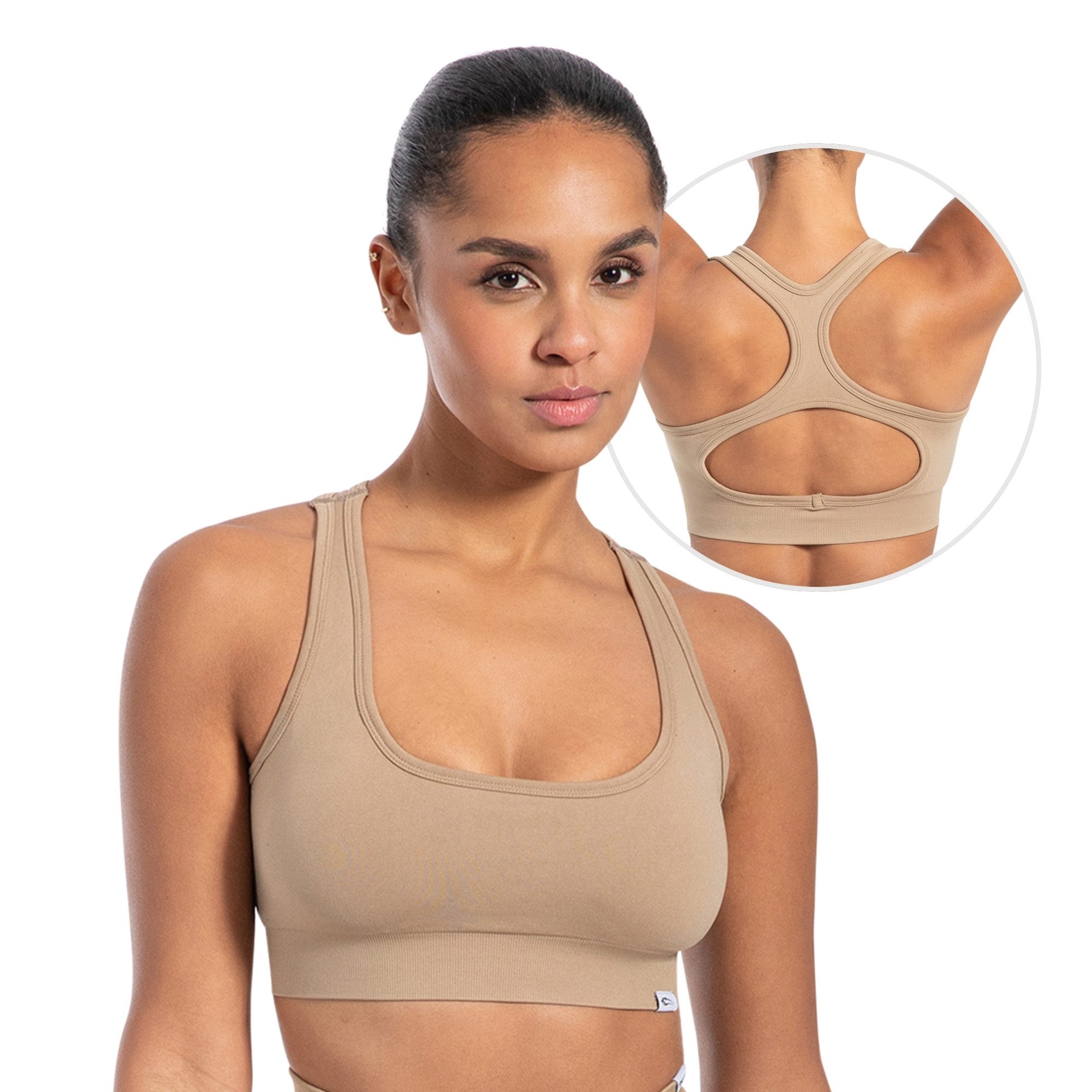 Smilodox Sport-BH Louisa, Blickdicht Rutschfester Sport Bra, Gerippter Stoff Top Shaped Fit ärmelloses Oberteil, Atmungsaktives Yoga Tank Top