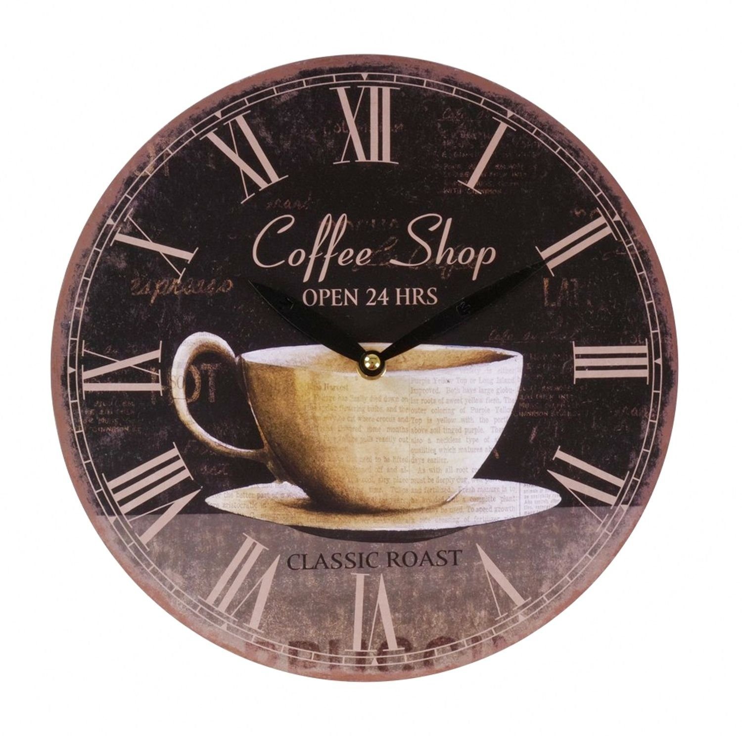 BURI Wanduhr Zeitlose Wanduhr Ø29cm Landhausstil günstig online kaufen