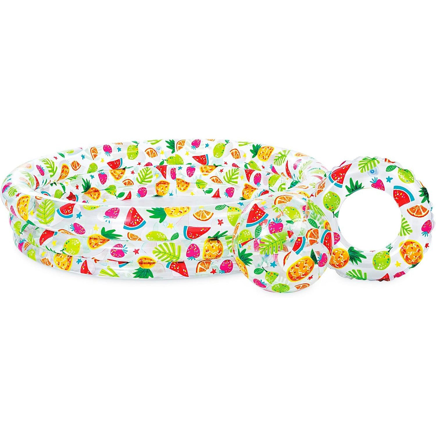 Intex Planschbecken 3er Pool-Set, inkl. Wasserball & Schwimmring