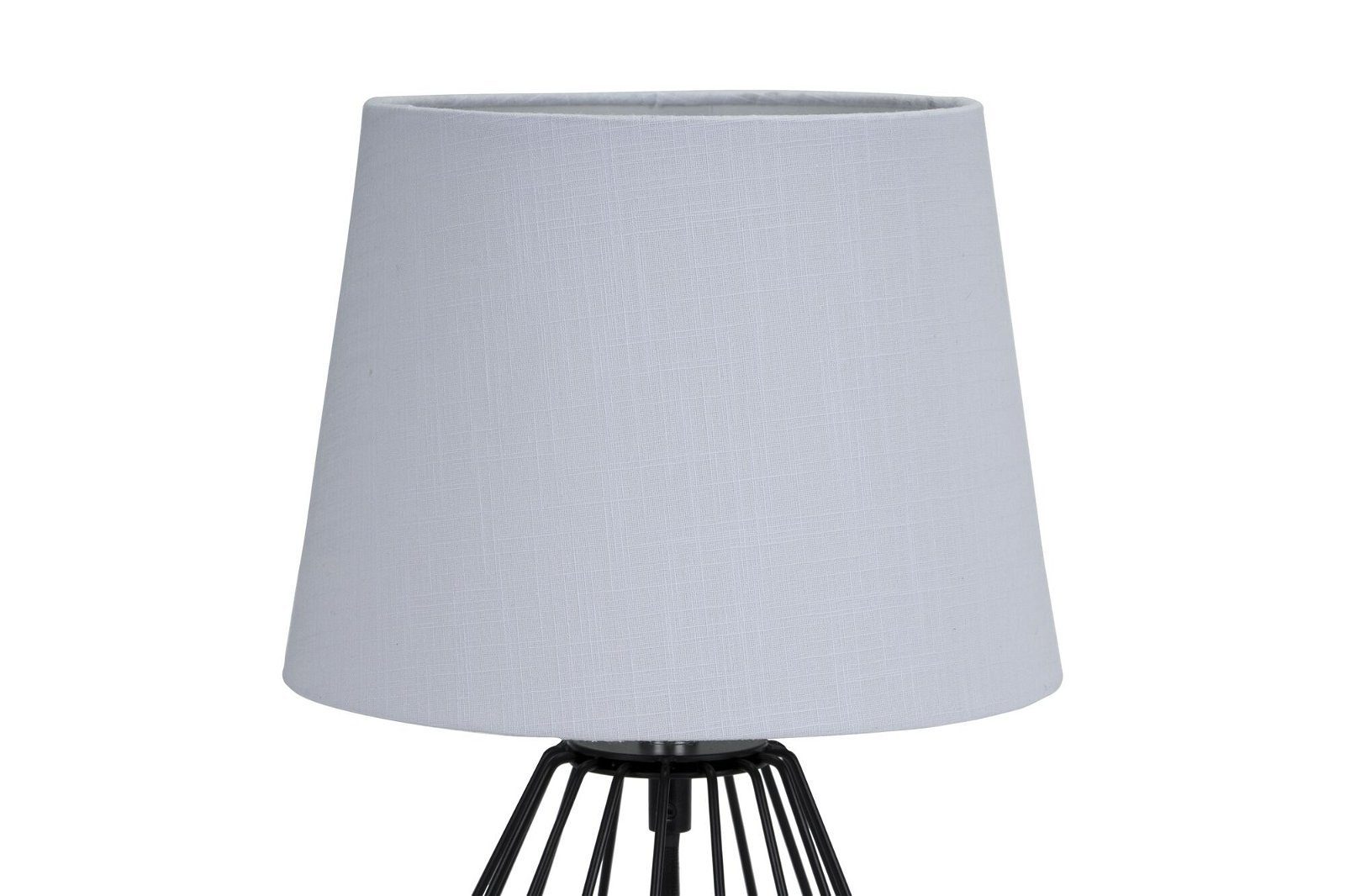 Pauleen Tischleuchte Shiny Diamond max. 20W hellgrau/schwarz, Stoff/Metall, ohne Leuchtmittel, E27 – Bild 4 von 5