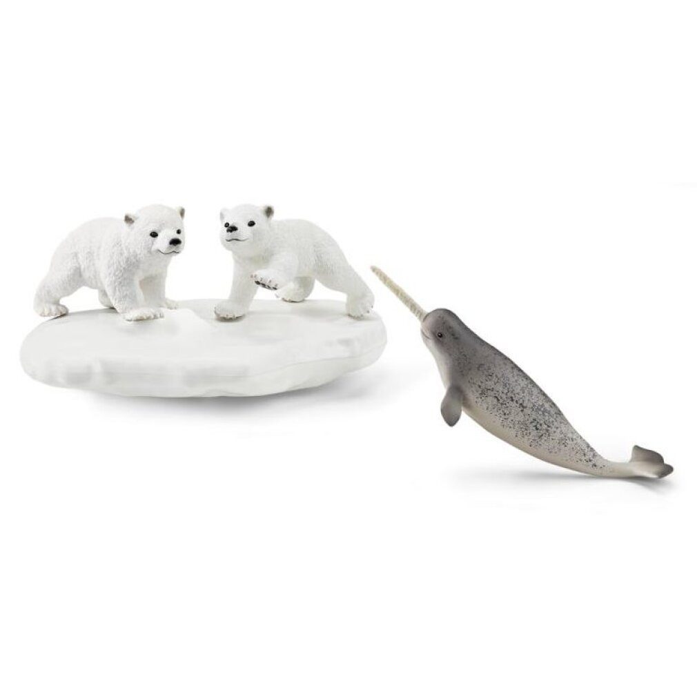 Schleich® Stapelspielzeug 42531 Eisbären-Rutschpartie, ab 3 Jahren, WILD LIFE