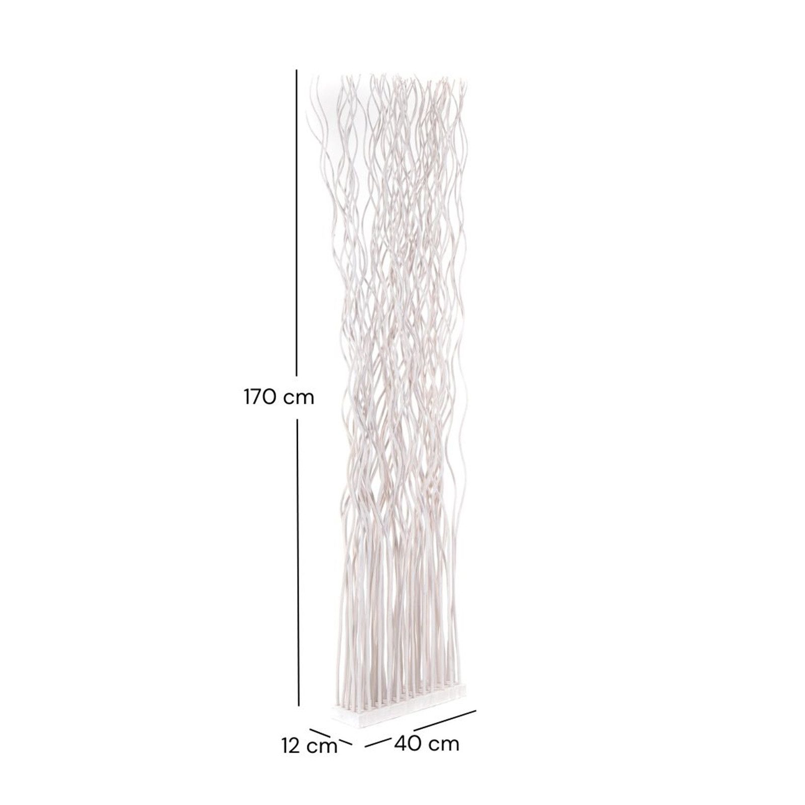 DESIGN DELIGHTS Paravent RAUMTEILER "WAVE", Weidenholz, 170x40cm (HxB), Par günstig online kaufen