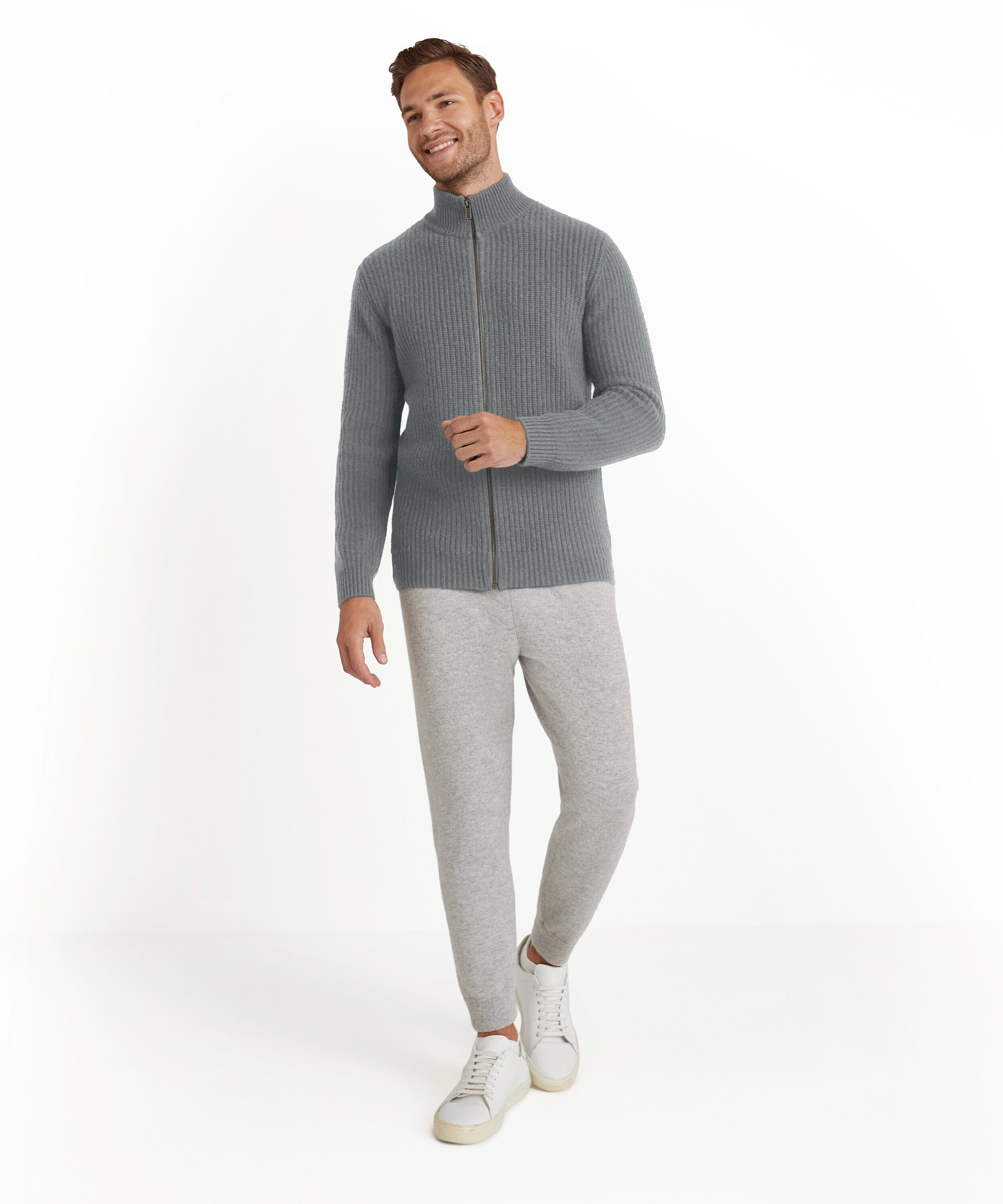 light (3390) Funktionsweste aus Kaschmir greymel. Merinowolle FALKE weichem und