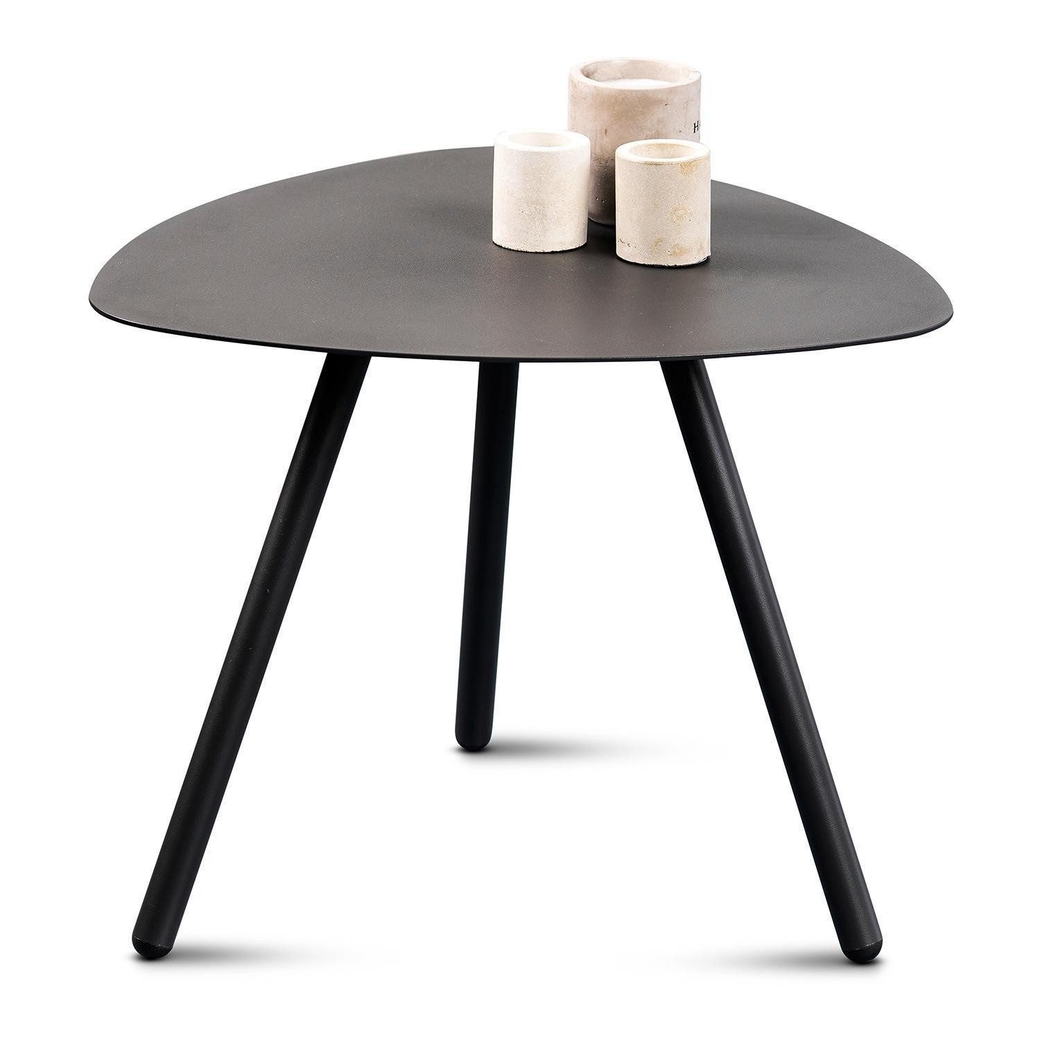 M2 Kollektion Beistelltisch MIRA, Anthrazit, Metall, pulverbeschichtet, B 50 x H 40 x T 50 cm