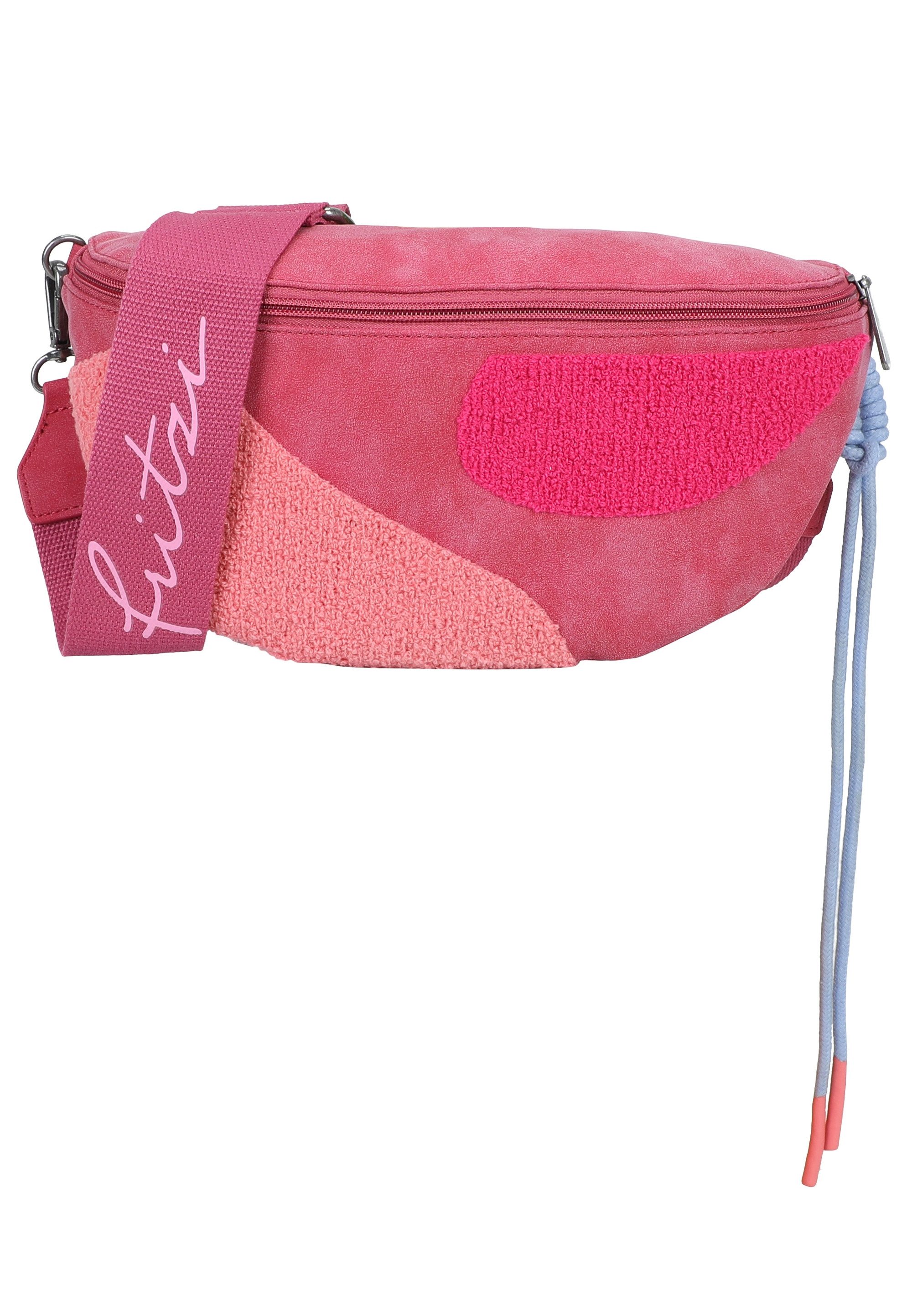 Fritzi aus Preußen Schultertasche Medium Limited Happy Flocked Jive Soft Berry, mit weicher, moderner Flockung