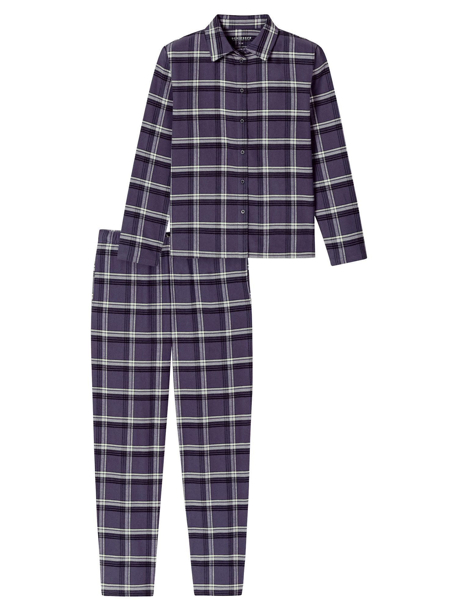 Schiesser Pyjama Selected Premium Warming (2 tlg) schlafanzug schlafmode be günstig online kaufen