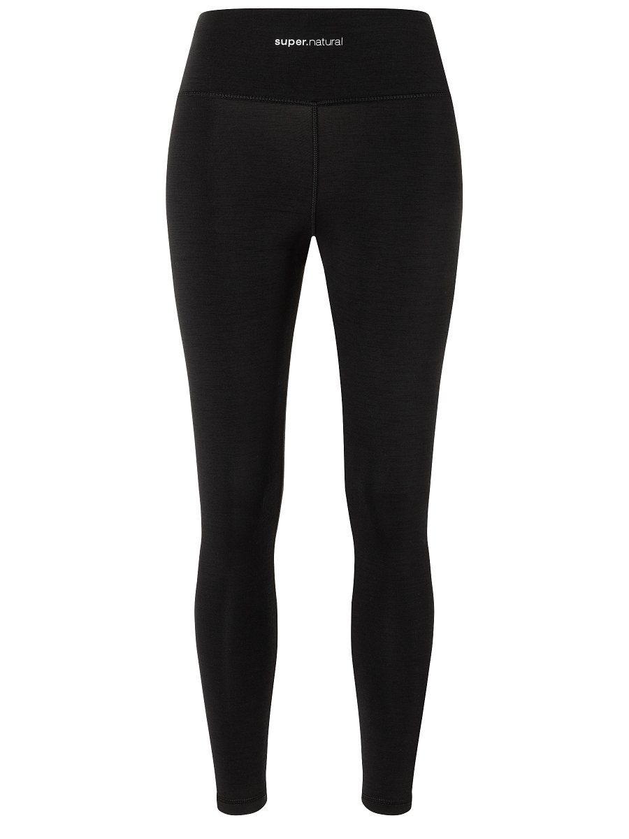 SUPER.NATURAL Funktionstights für Damen, Merino HIGH RISE TIGHT atmungsaktiv, sportlich