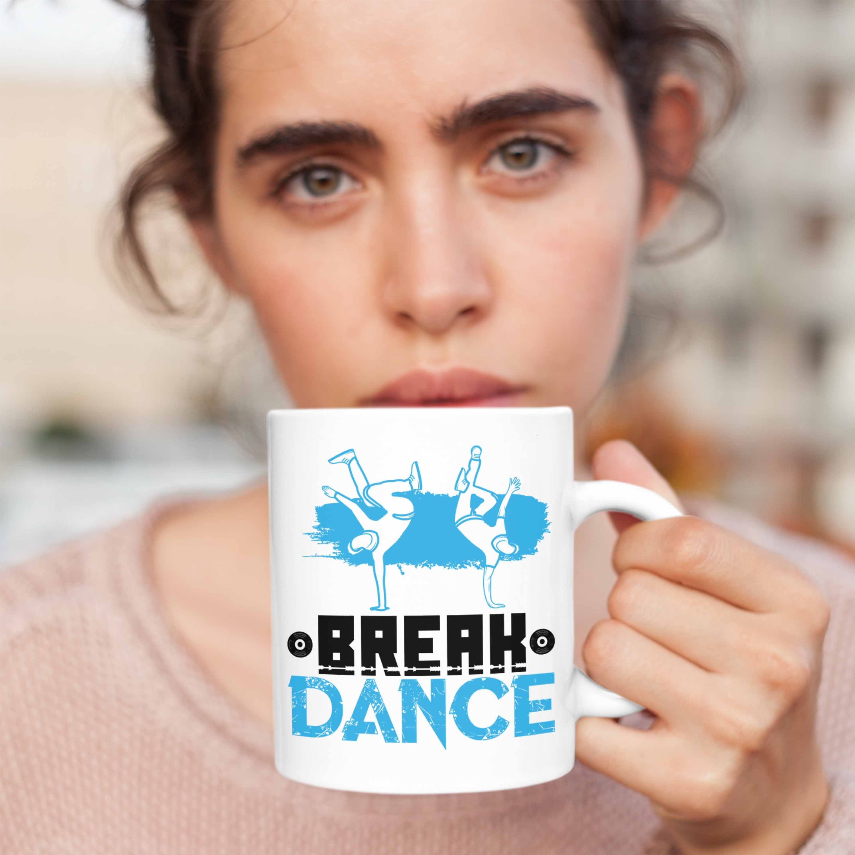 Weihnachten Jungs Geschenkidee Tasse Weiss Trendation Breakdancer - Geburtstag Geschenk Break-Dance Trendation Tasse