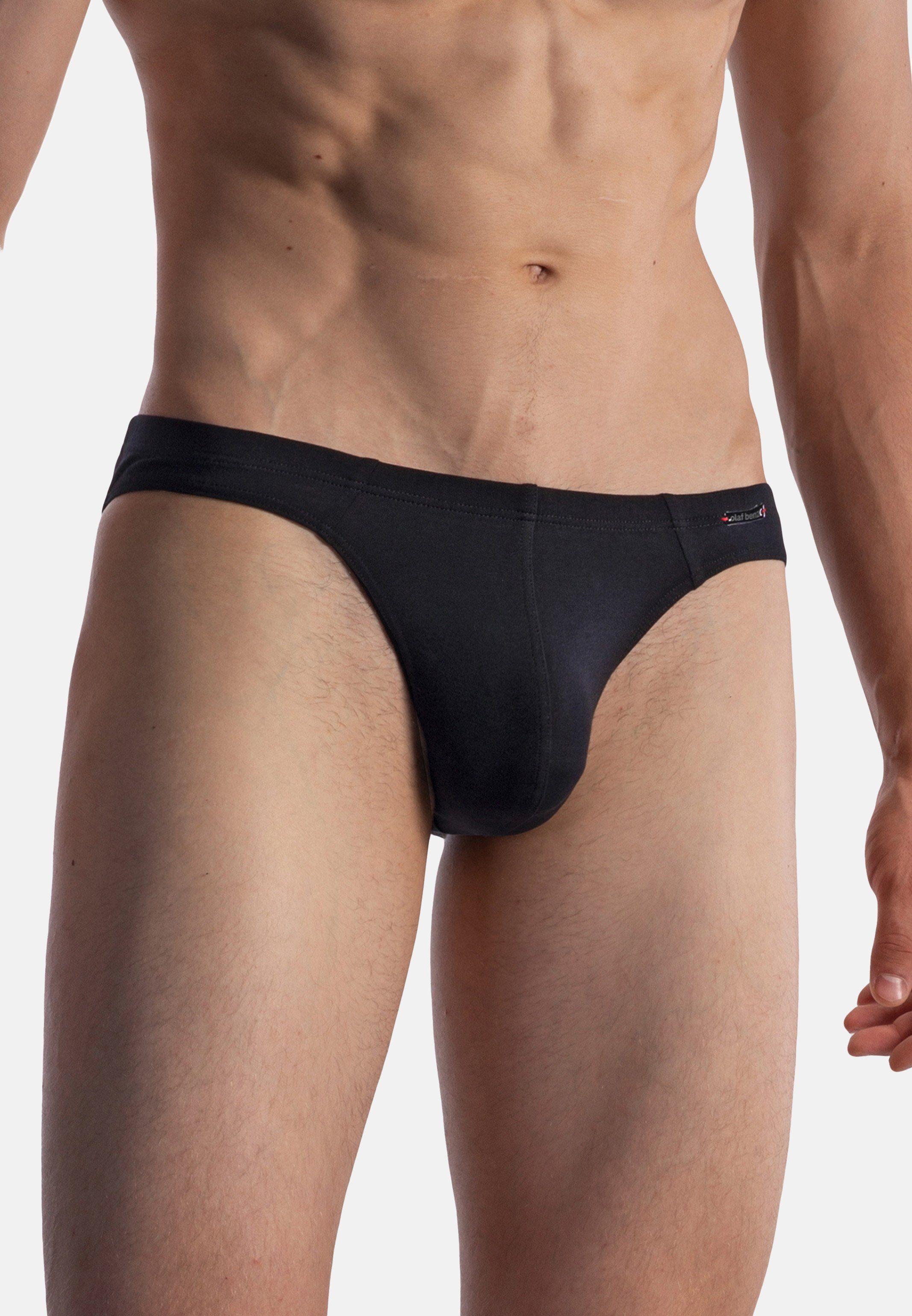 Olaf Benz Slip RED1601 Brazilbrief (1-St) Slip / Unterhose - Baumwolle - Ohne Eingriff - Schwarz