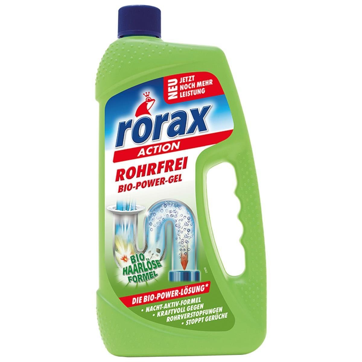 rorax rorax Rohrfrei Bio-Power-Gel 1 Liter - Löst selbst Haare auf Rohrreiniger | Rohrreiniger