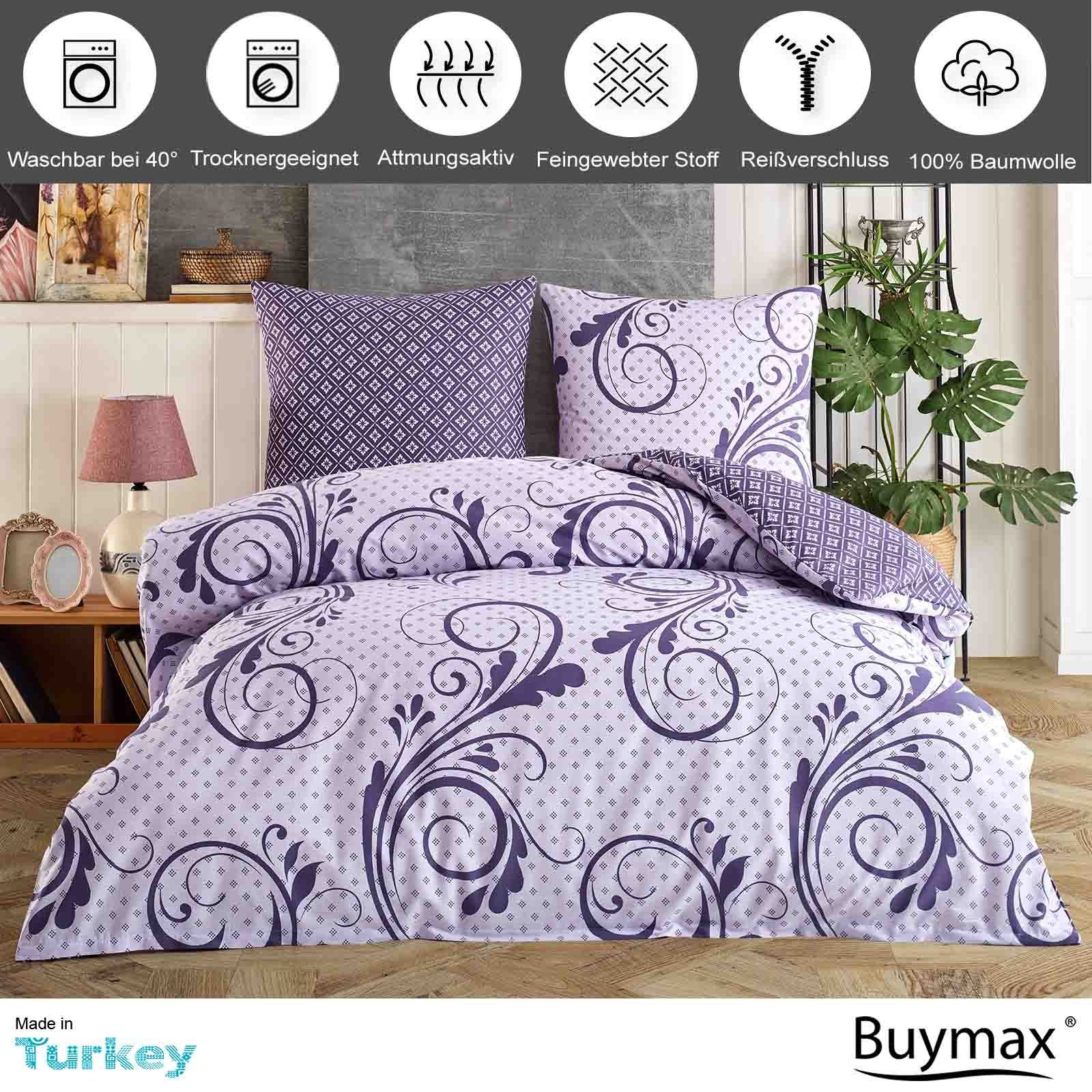 Buymax Bettwäsche Wendebettwäsche, Kissenbezug 80x80cm, Renforce: 100% Baum günstig online kaufen