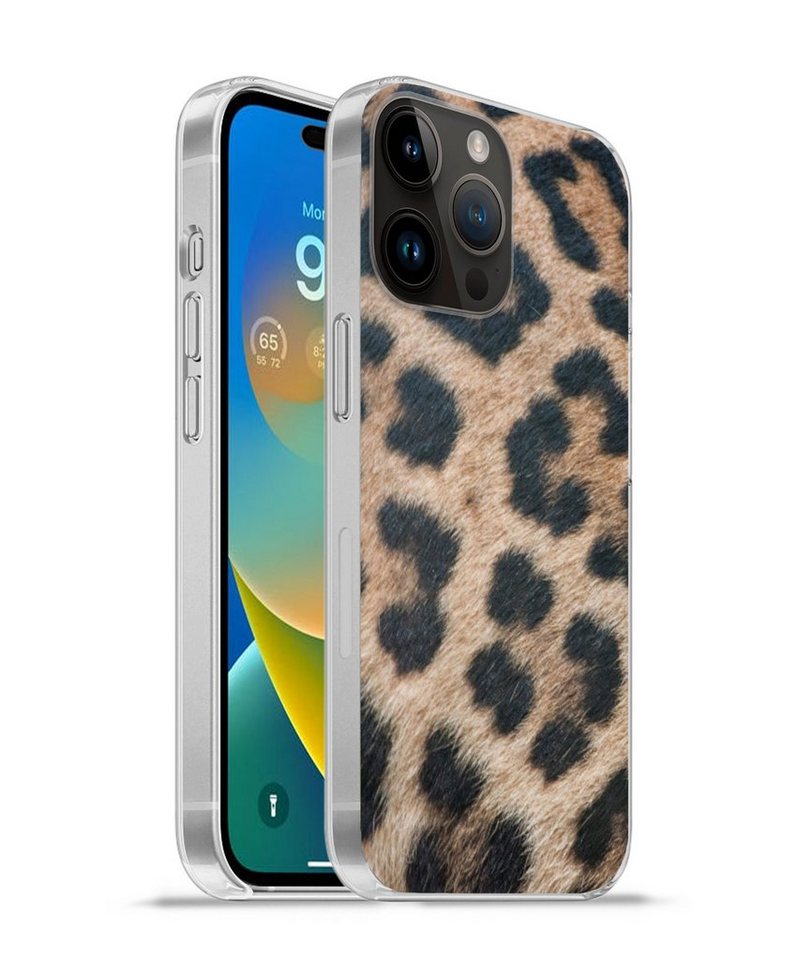 MuchoWow Handyhülle für Apple iPhone 14 Pro Leopardenmuster, Smartphone-Bumper, Print, Handy Schutzhülle Dünn