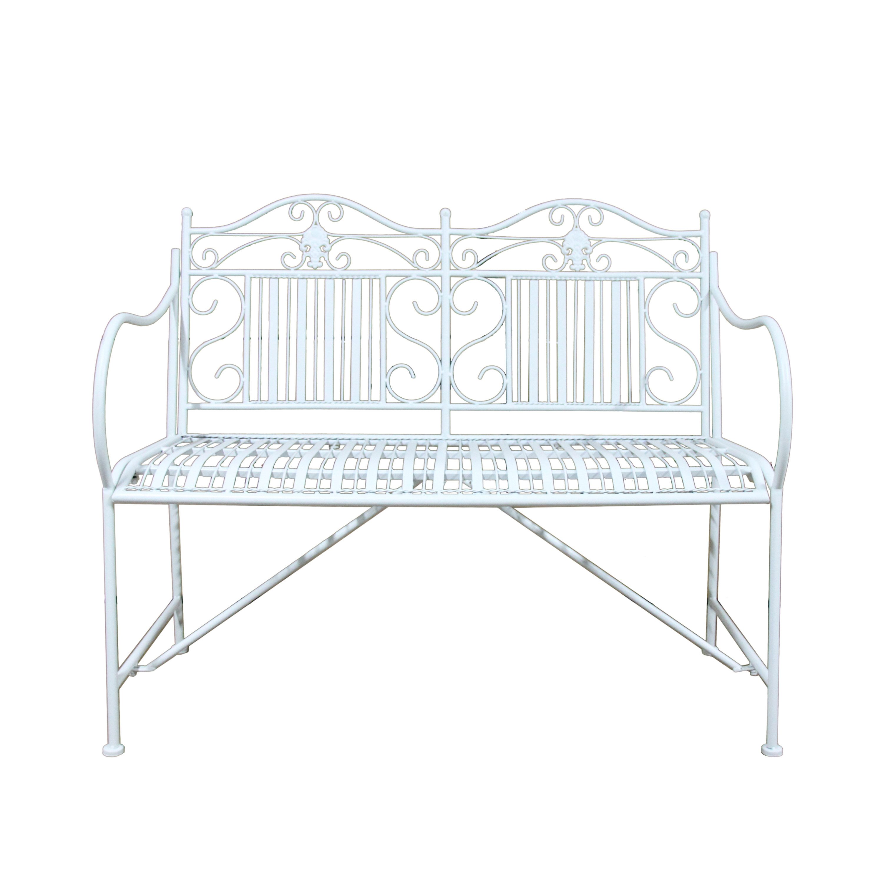 HTI-Living Gartenbank Gartenbank Metall Celia (Stück, 1-St., 1 Gartenbank), Sitzbank Metall nostalgisch