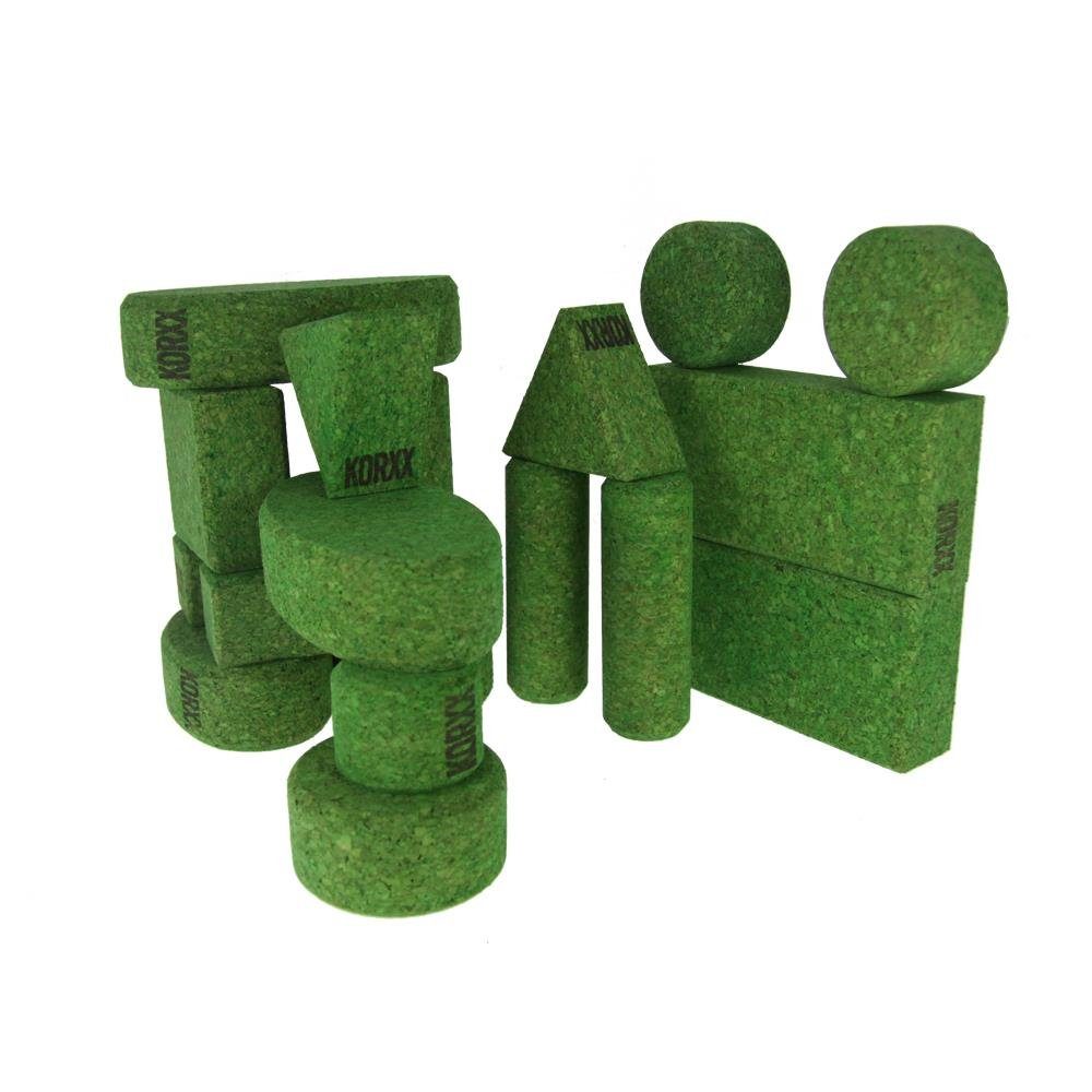 KORXX Korxx - 18 Bausteine in derselben Farbe Spielbausteine