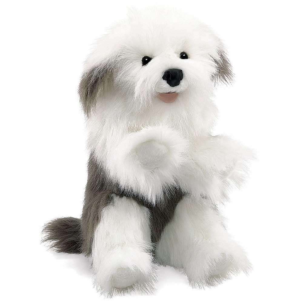 Folkmanis Handpuppen Handpuppe Folkmanis Handpuppe Hund Bobtail 2029 (Packung)