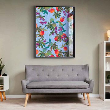 DOTCOMCANVAS® Acrylglasbild Exotic Fruits - Acrylglas, Acrylglasbild Exotic Fruits Früchte blau Küche Esszimmer Wandbild