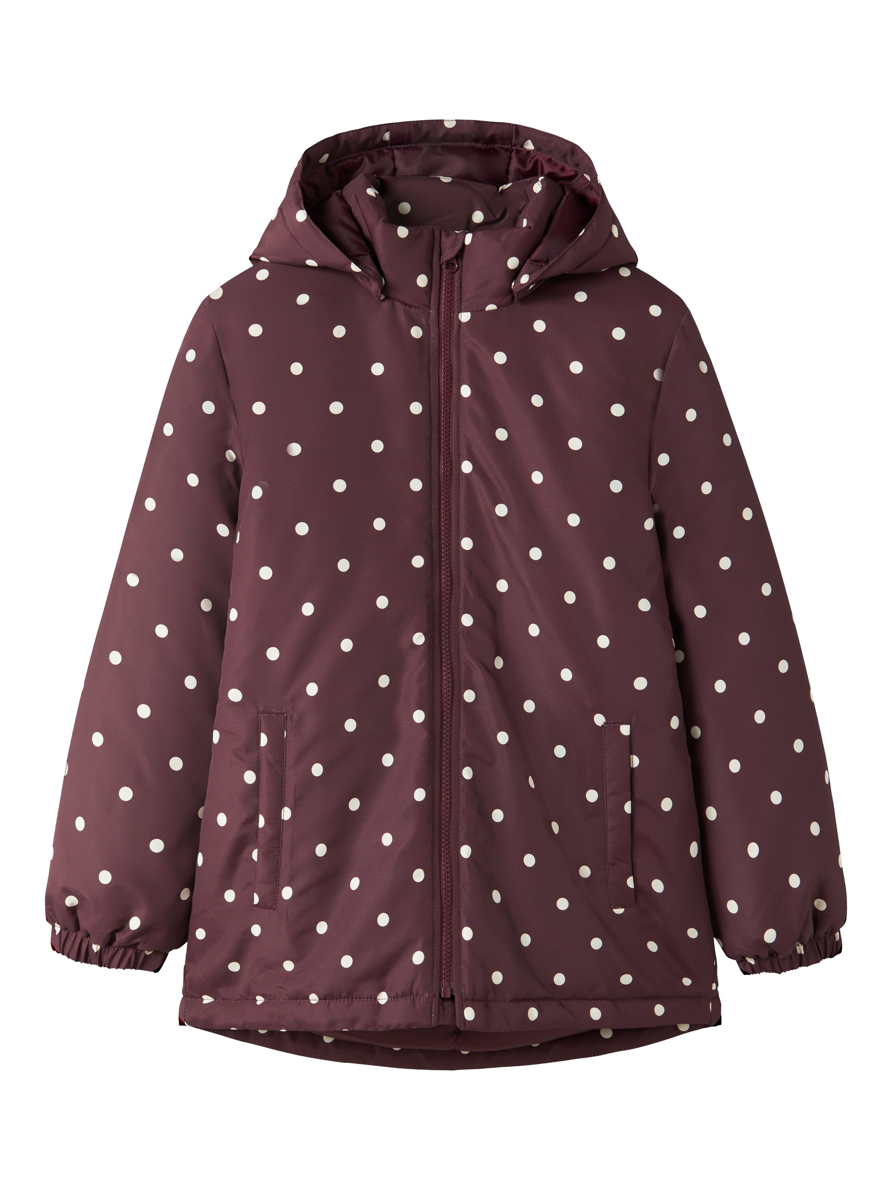 Name It Outdoorjacke NKFMAXI JACKET PA AOP NOOS Kunstfaser, reflektierendes Detail, wasserabweisend