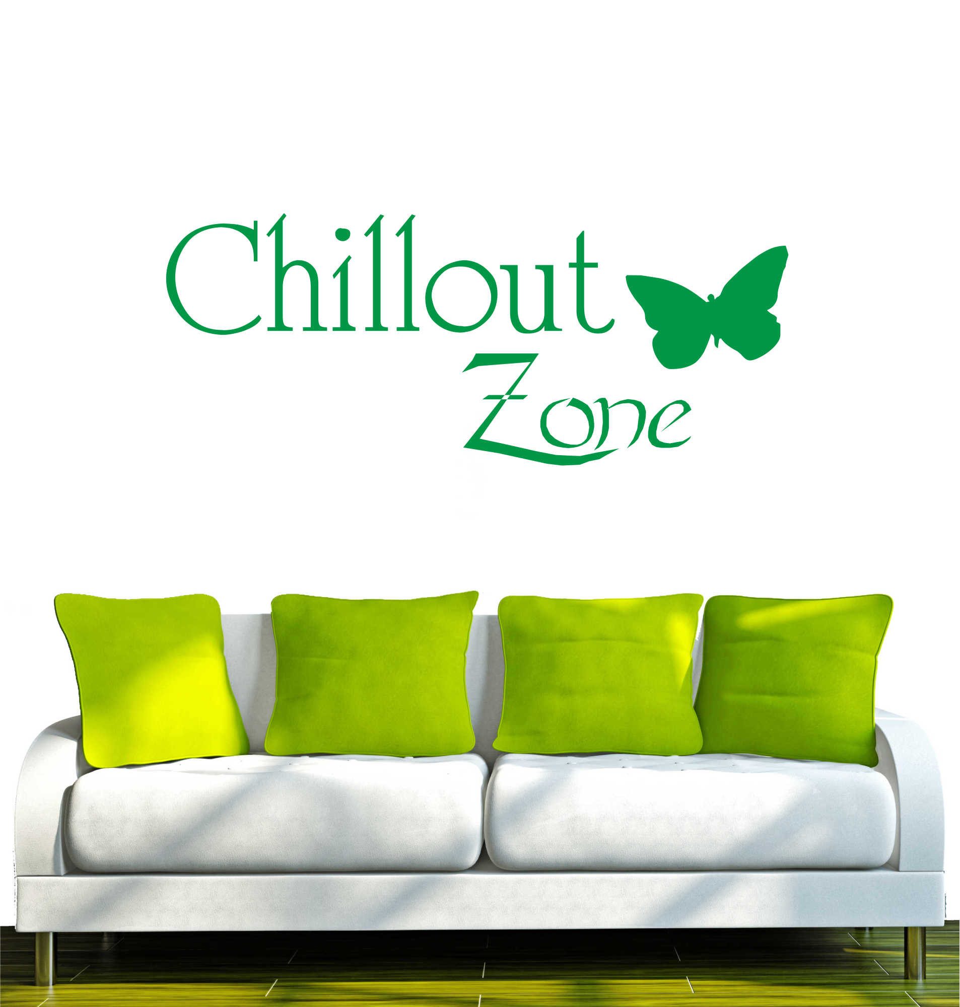 INDIGOS UG Wandtattoo Wandtattoo - Wandaufkleber - w044 Chillout Zone Chilln