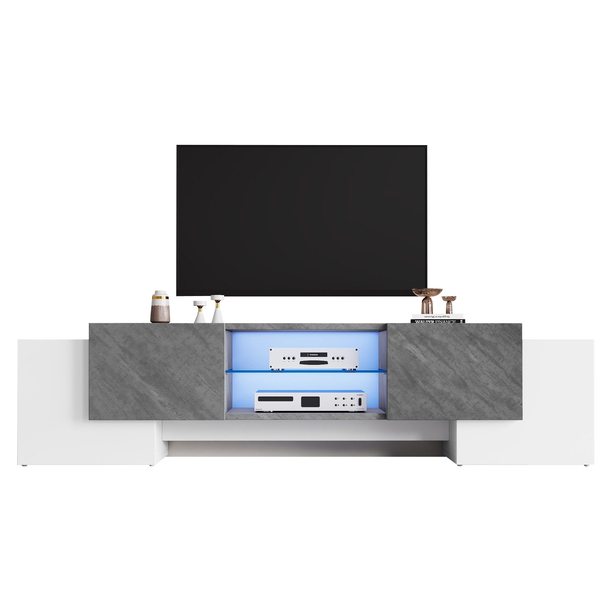 ANYSUN TV-Schrank Lowboard mit Bluetooth-LED für 65-Zoll-Fernseher (Set, 1er set) Breite 180 cm