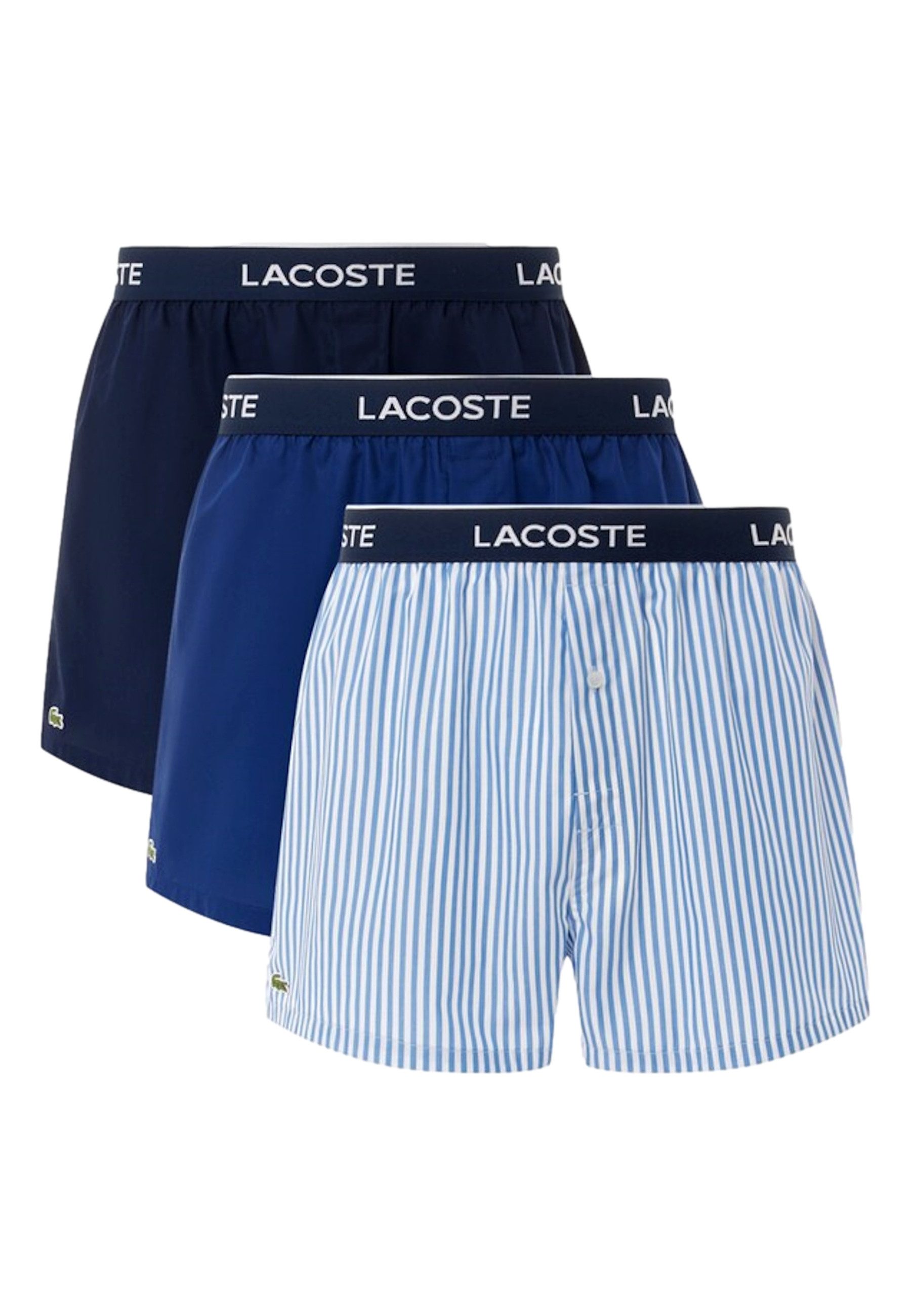 Lacoste Boxershorts Boxershorts Web-Boxershorts 3-Pack (3-St) günstig online kaufen