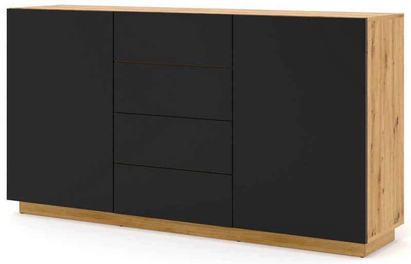 Domando Sideboard Sideboard Empoli, Breite 164cm, schicker Farbkontrast