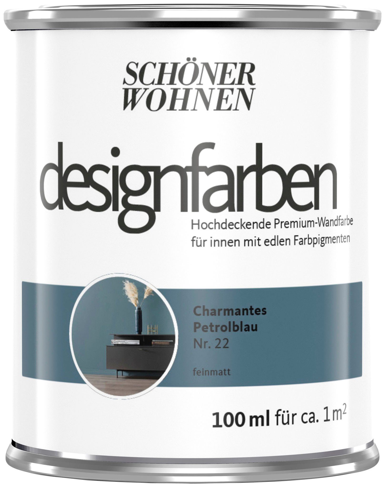 SCHÖNER WOHNEN FARBE Wand- und Deckenfarbe designfarben Sonderedition, hochdeckende Premium-Wandfarbe mit Spritzfrei-Formel