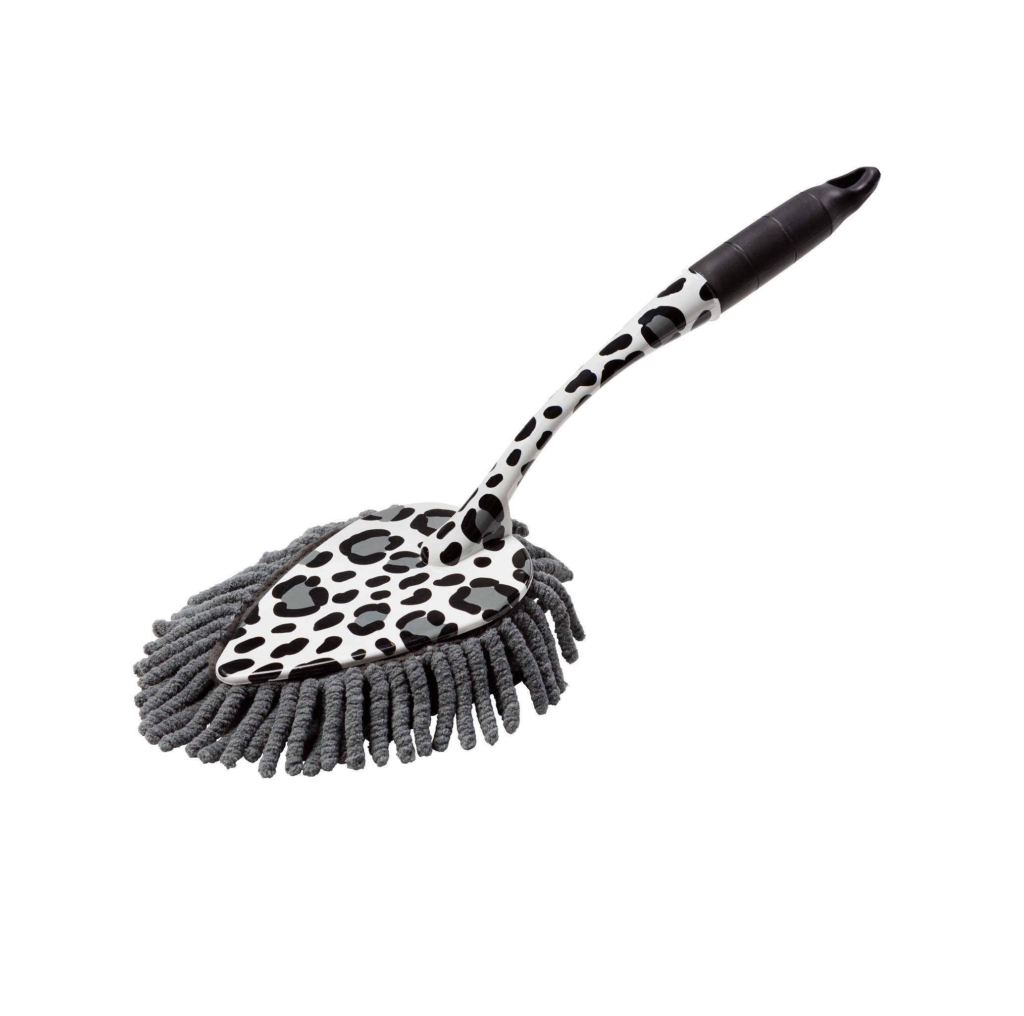 haug bürsten Reinigungsbürste 48708, Chenille Staubwischer in attraktivem Leoparden-Muster, aus Microfasern zur besseren Staubbindung