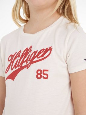 Tommy Hilfiger T-Shirt HILFIGER SCRIPT TEE S/S mit Hilfiger Logo-Print