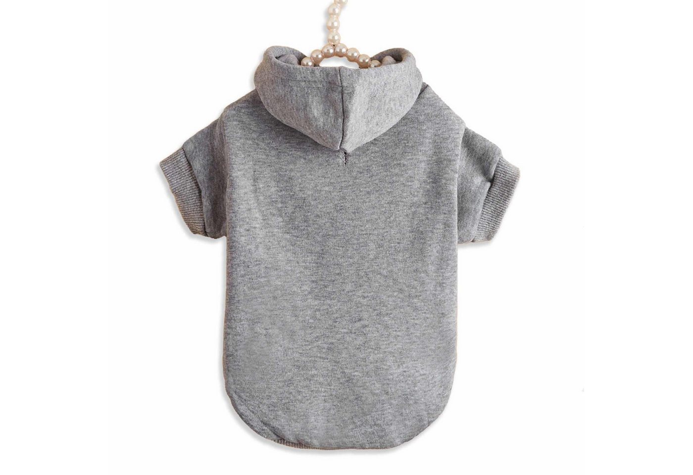 Monkimau Tierjacke Hundepullover Hoodie mittelgroße Hunde - L in grau