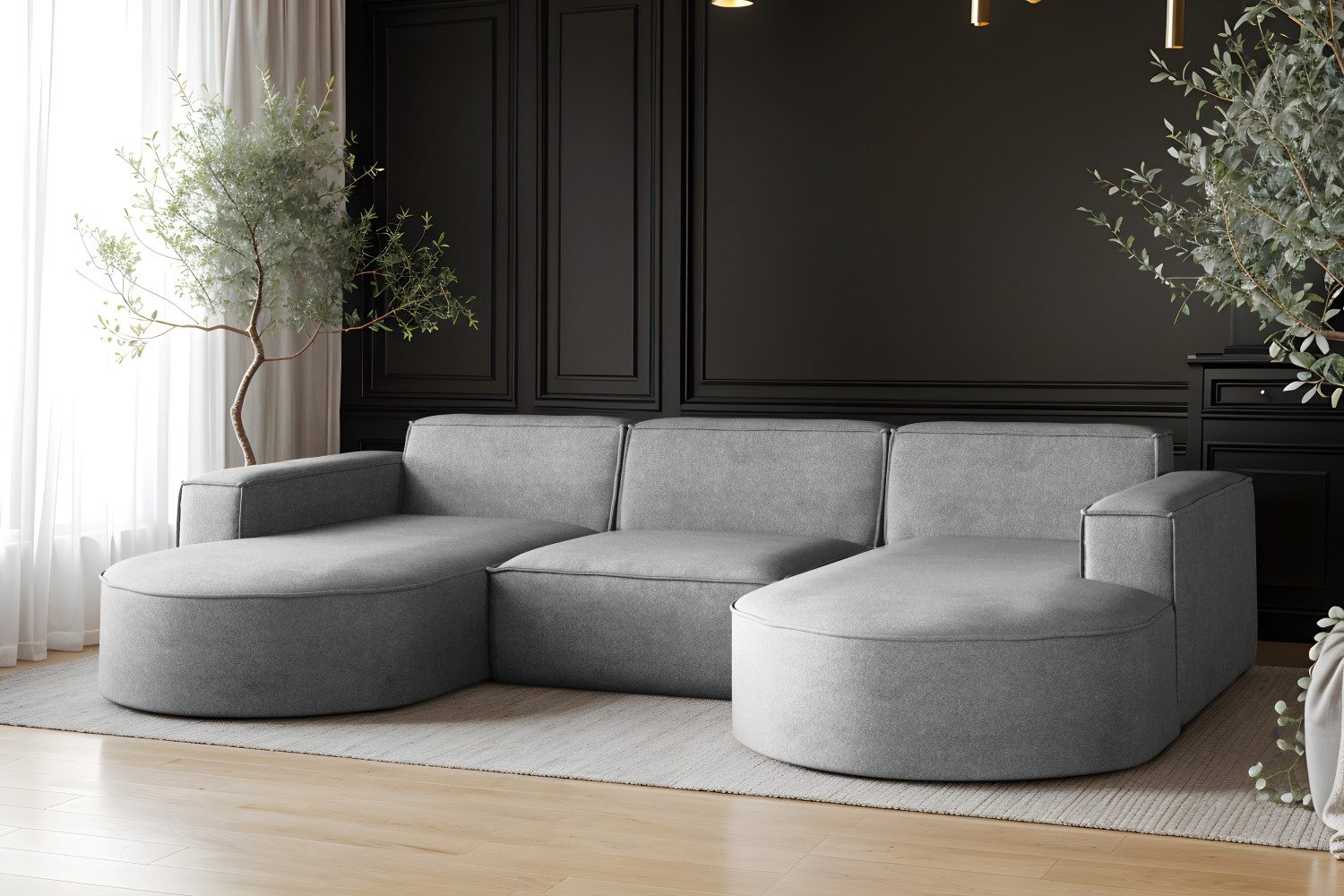 Kaiser Möbel Ecksofa Sofa U form, günstig online kaufen