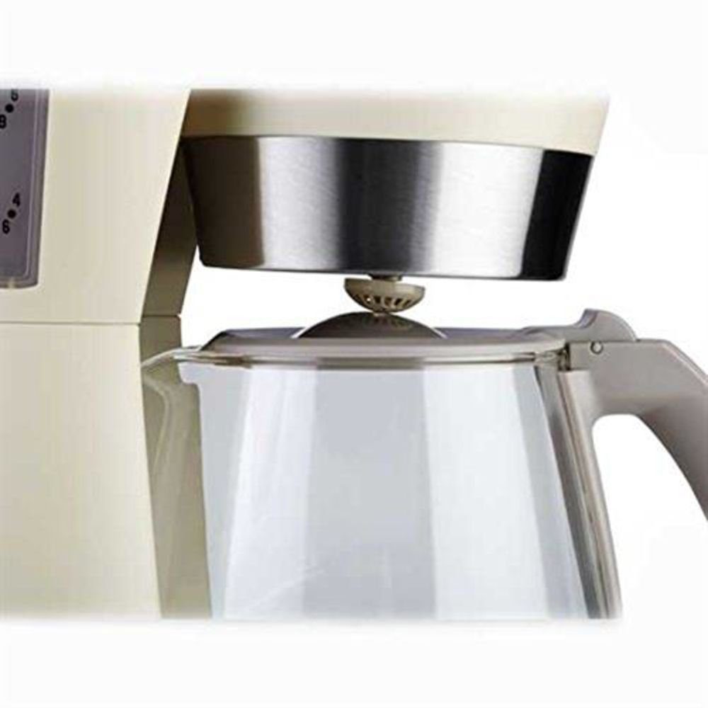 KORONA Filterkaffeemaschine Kaffeemaschine 10205, Tassen 1.25l Kaffeekanne, 4, 10 Kaffeemaschine, Cremé Papierfilter Sandgrau