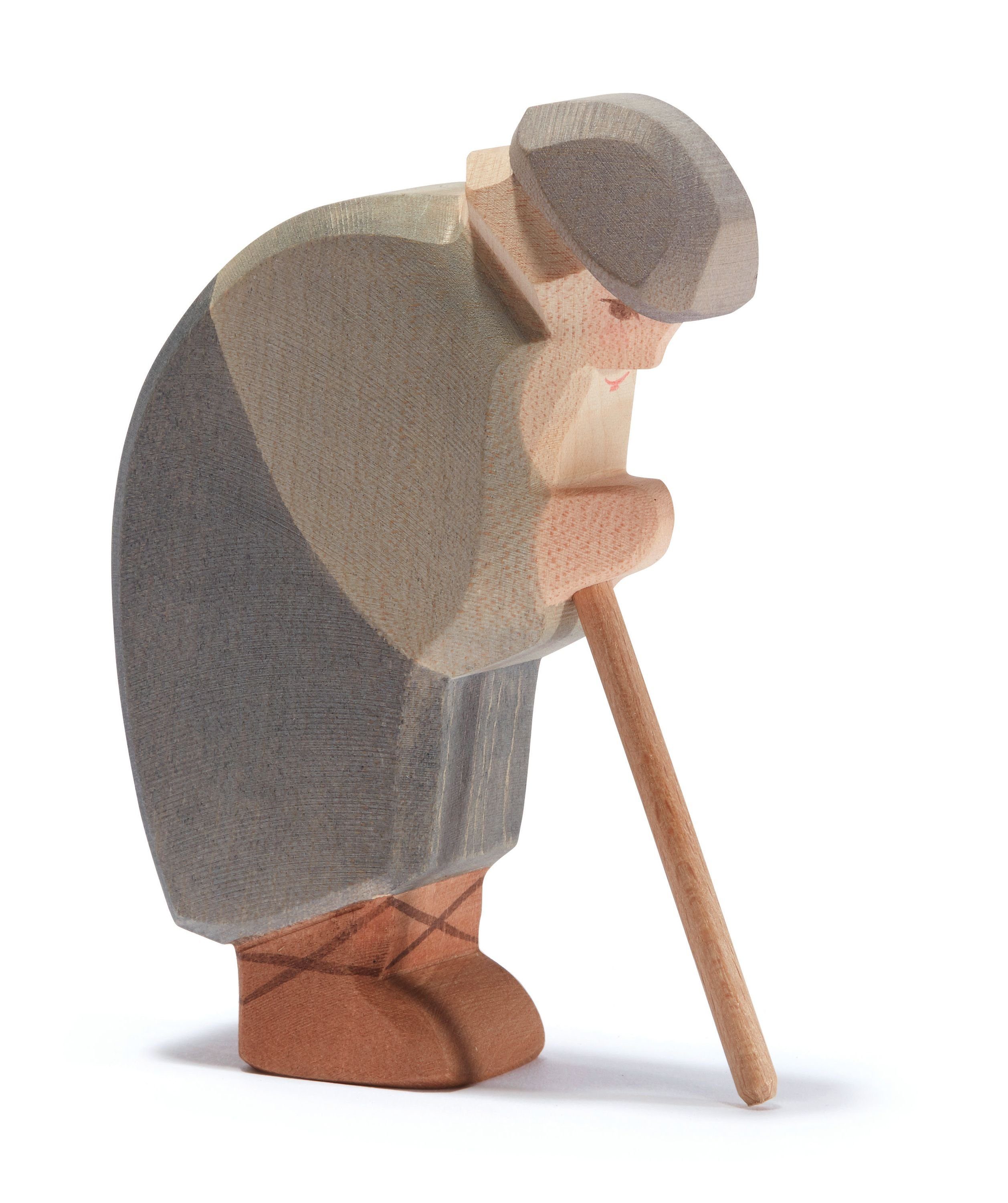 Ostheimer Spielwelt Ostheimer Holzfigur Hirte gebeugt