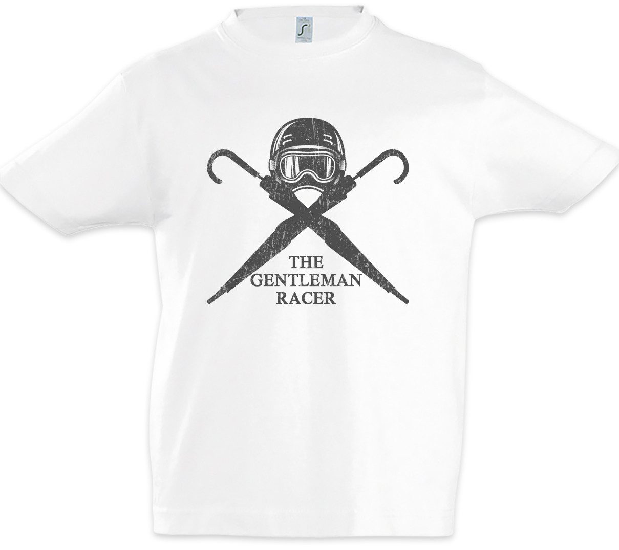 Print-Shirt The Gentleman Racer Kinder T-Shirt Race Rally Car Auto Driver Racer