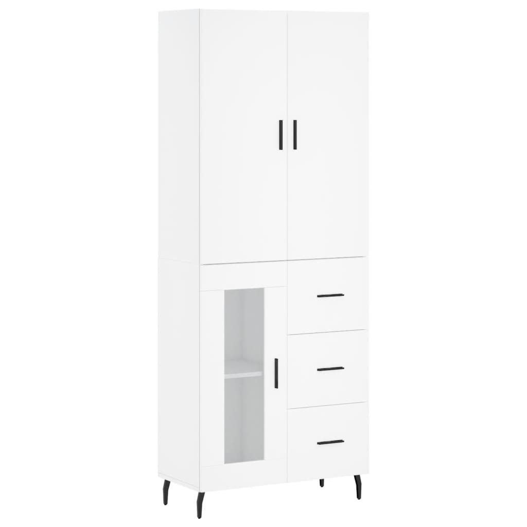 Nettlife Mehrzweckschrank Highboard Weiß 69,5x34x180 cm günstig online kaufen