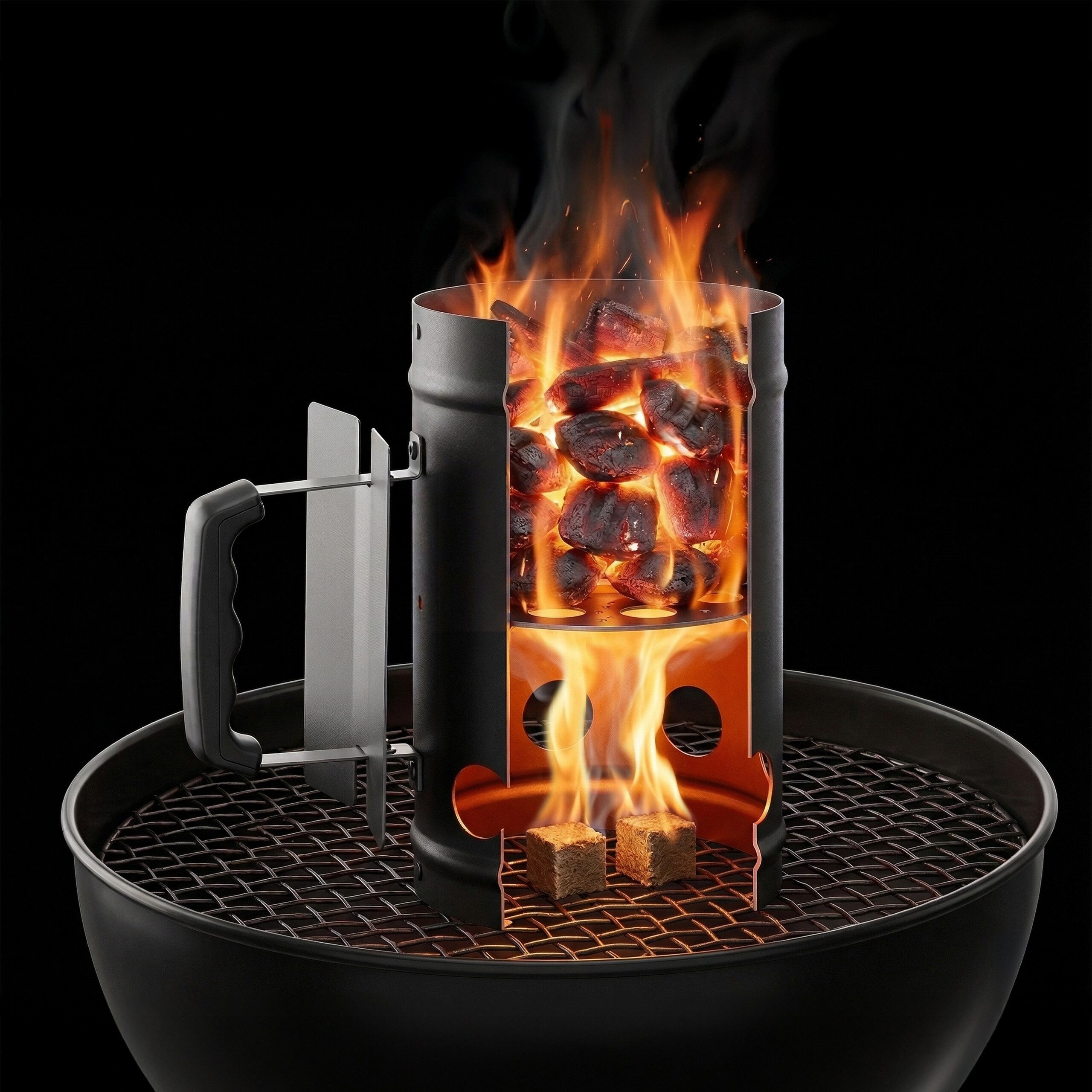 relaxdays Anzündkamin für den Grill