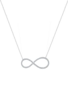 Elli Collierkettchen Infinity Kristalle 925 Silber Noble