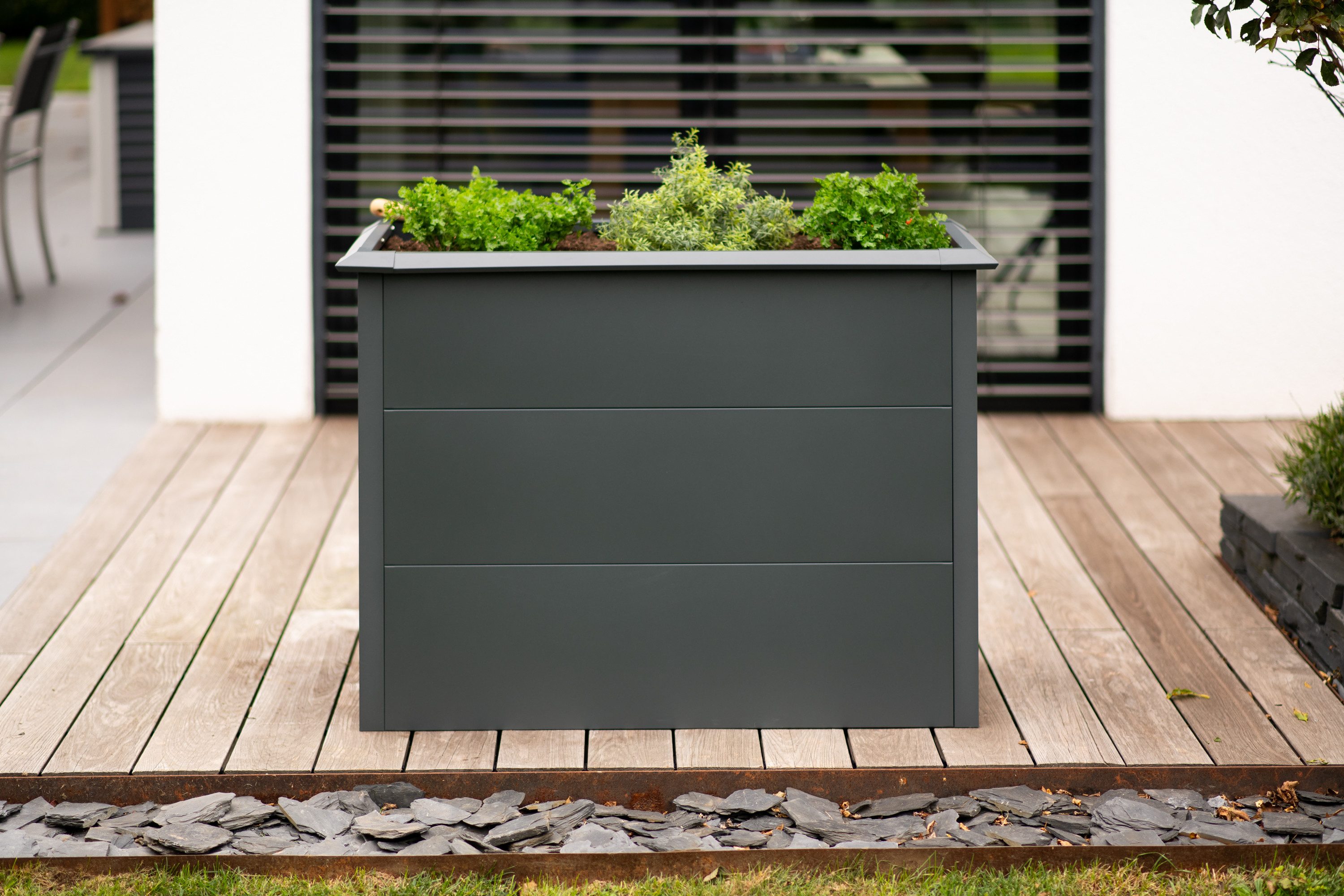 WESTMANN Hochbeet Metall Hochbeet Primus M, Anthrazit, 100x50x77 cm